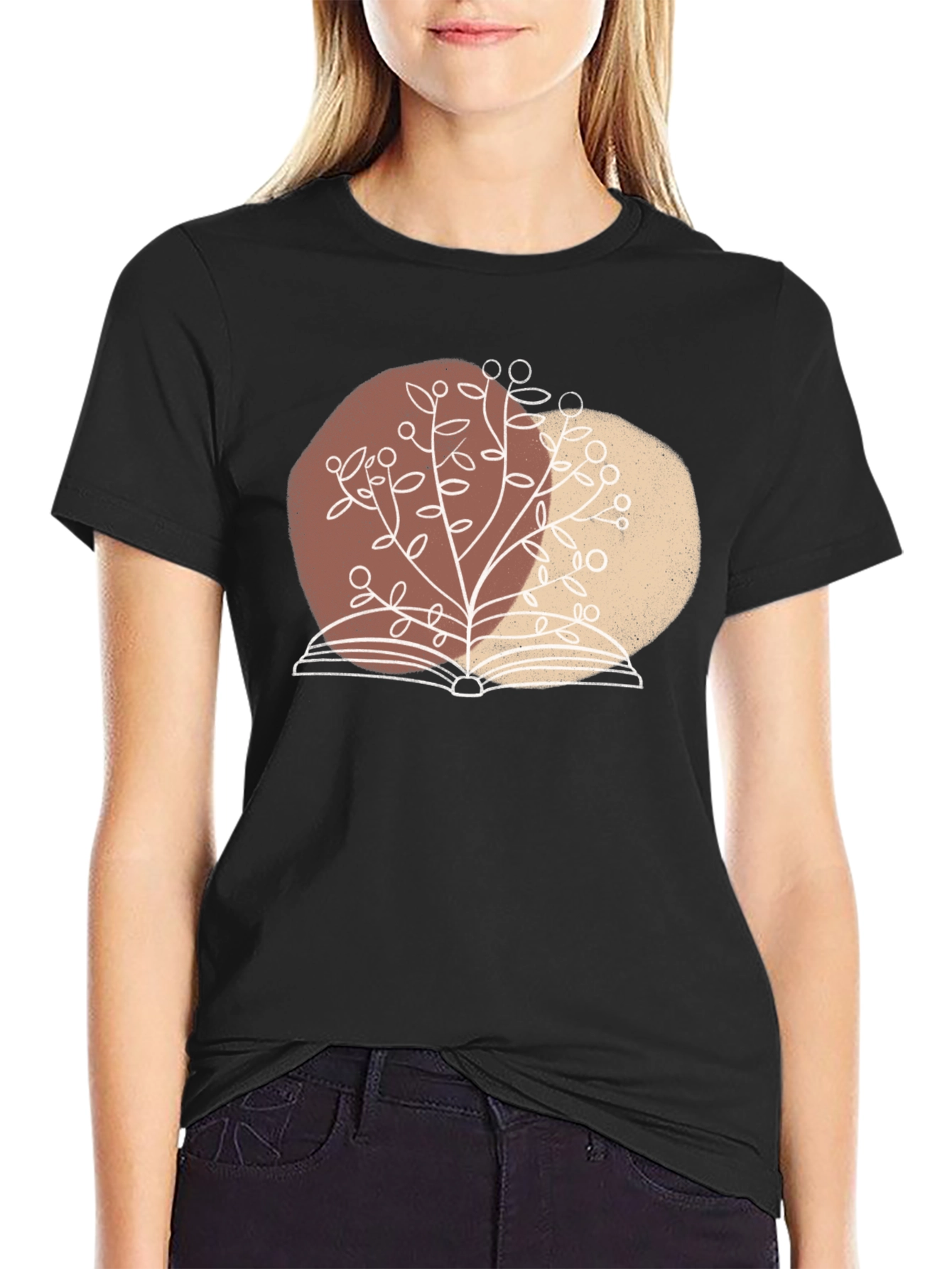 Book & Tree Graphic Tee