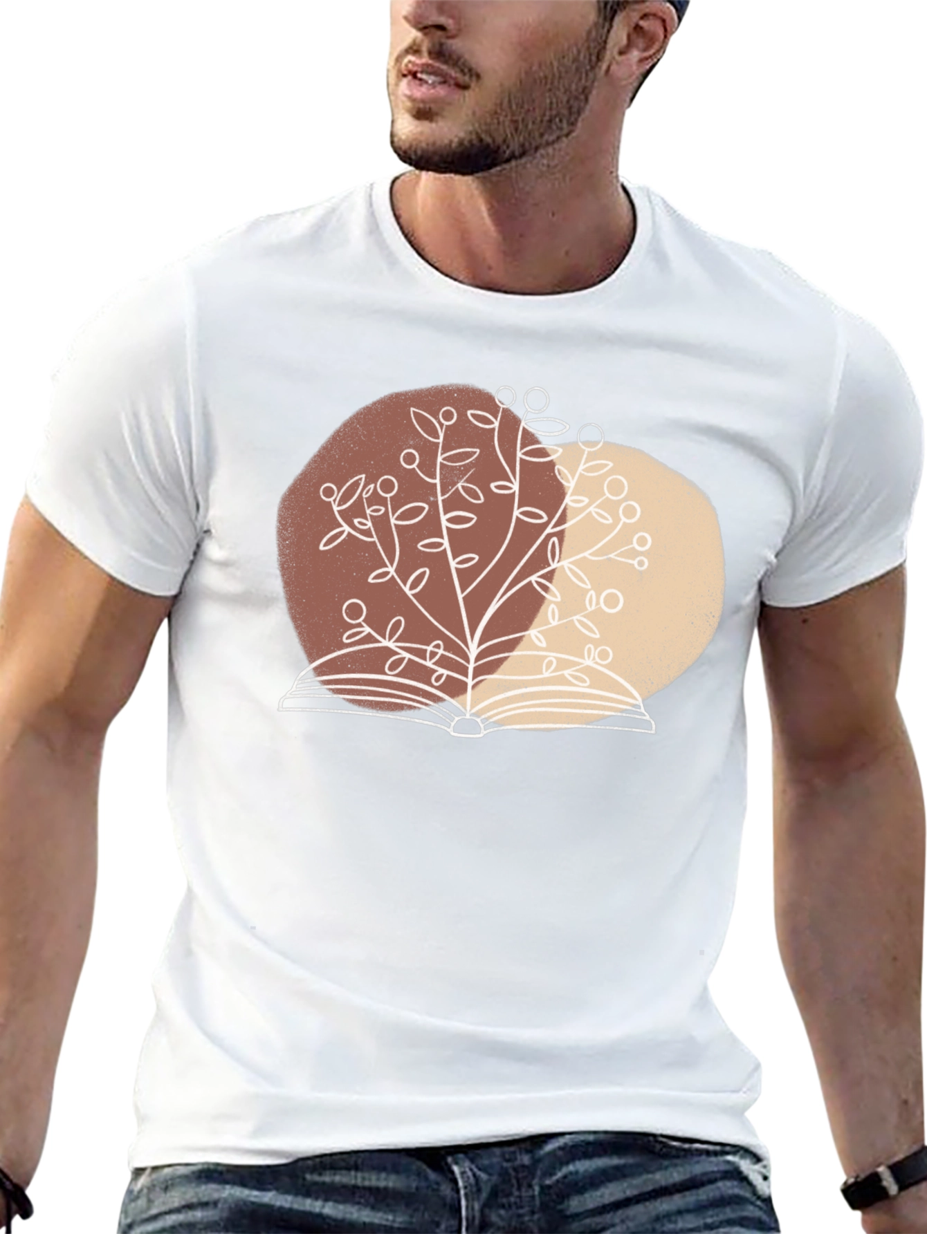 Book & Tree Graphic Tee