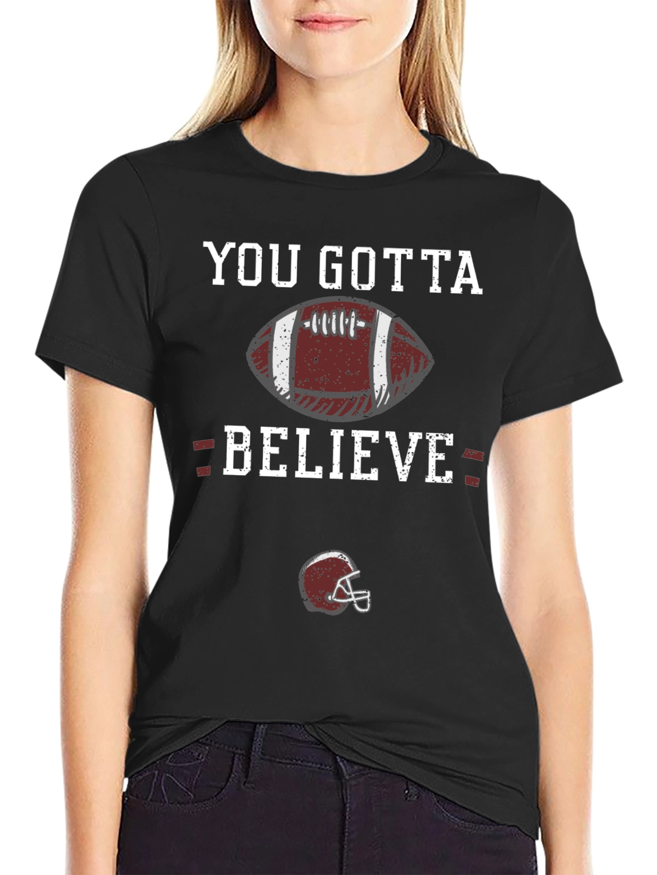 You Gotta Believe Football Graphic T-Shirt