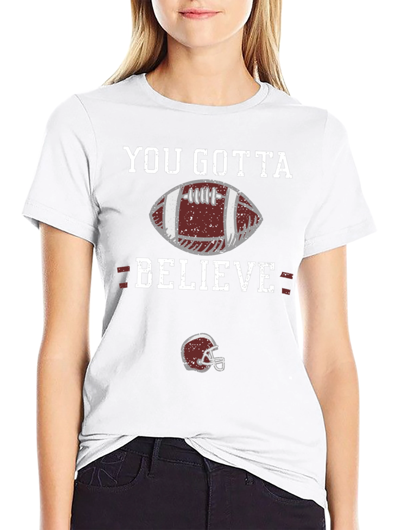 You Gotta Believe Football Graphic T-Shirt