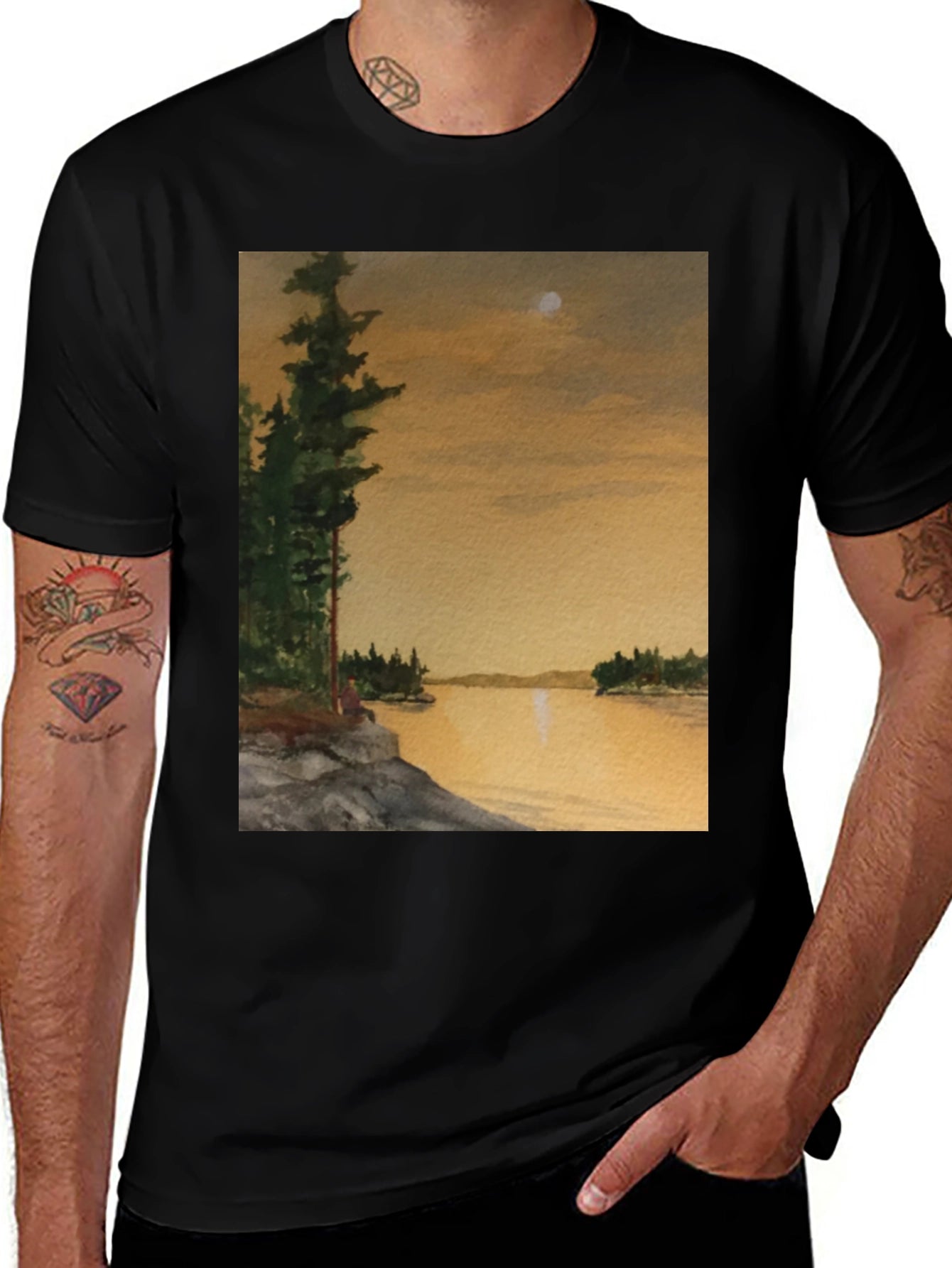 Scenic Lake View T-Shirt
