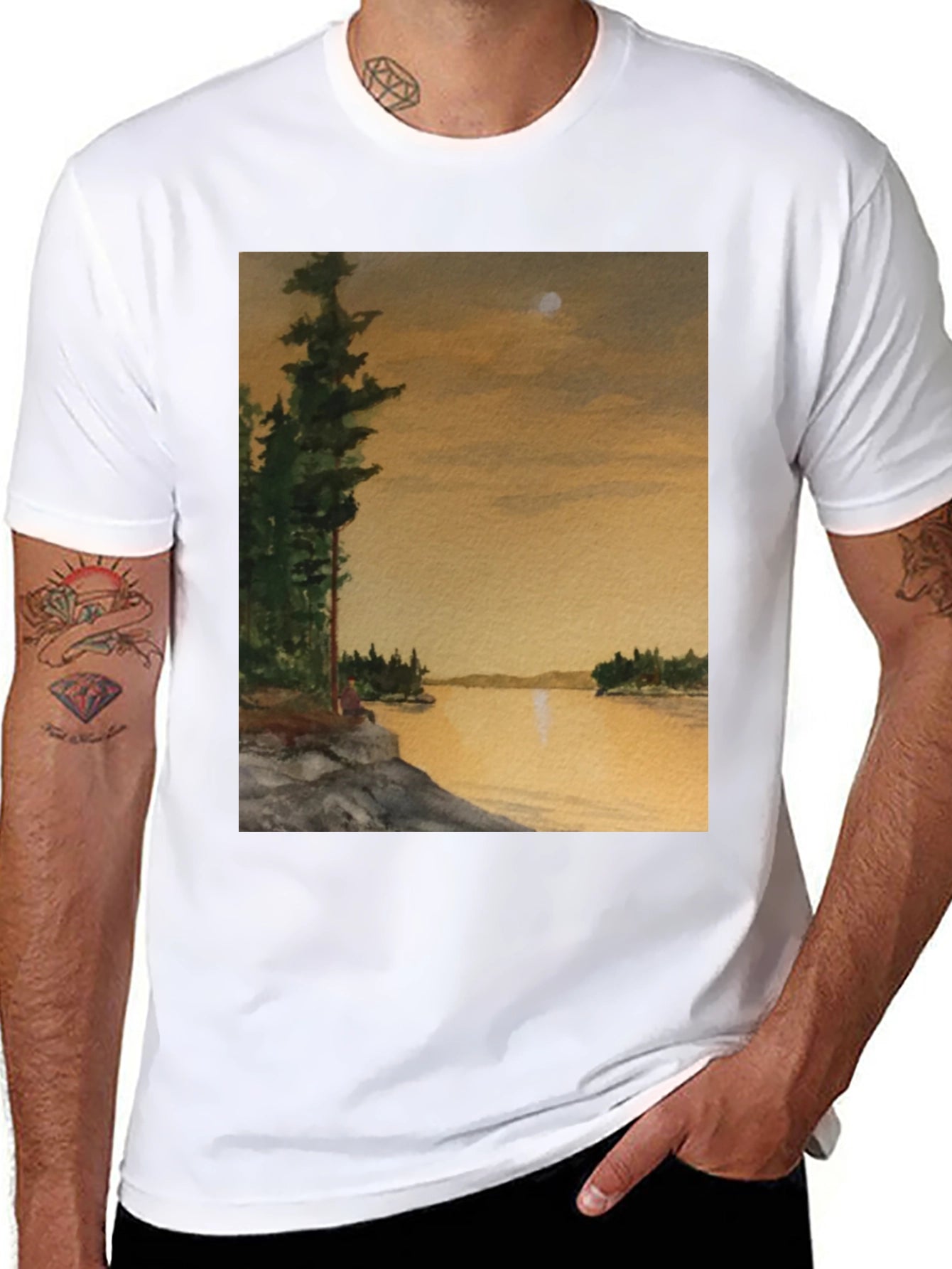 Scenic Lake View T-Shirt