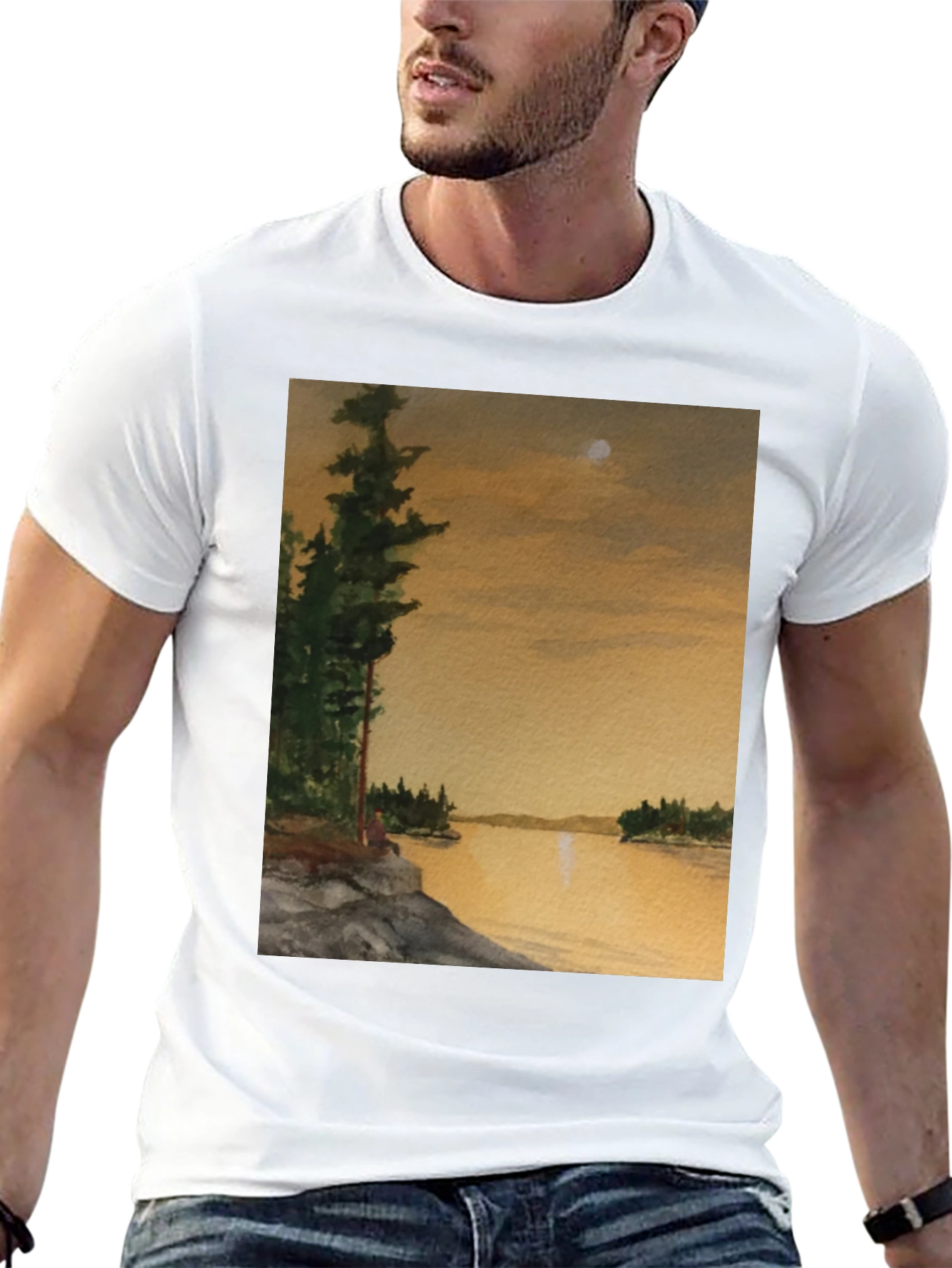 Scenic Lake View T-Shirt