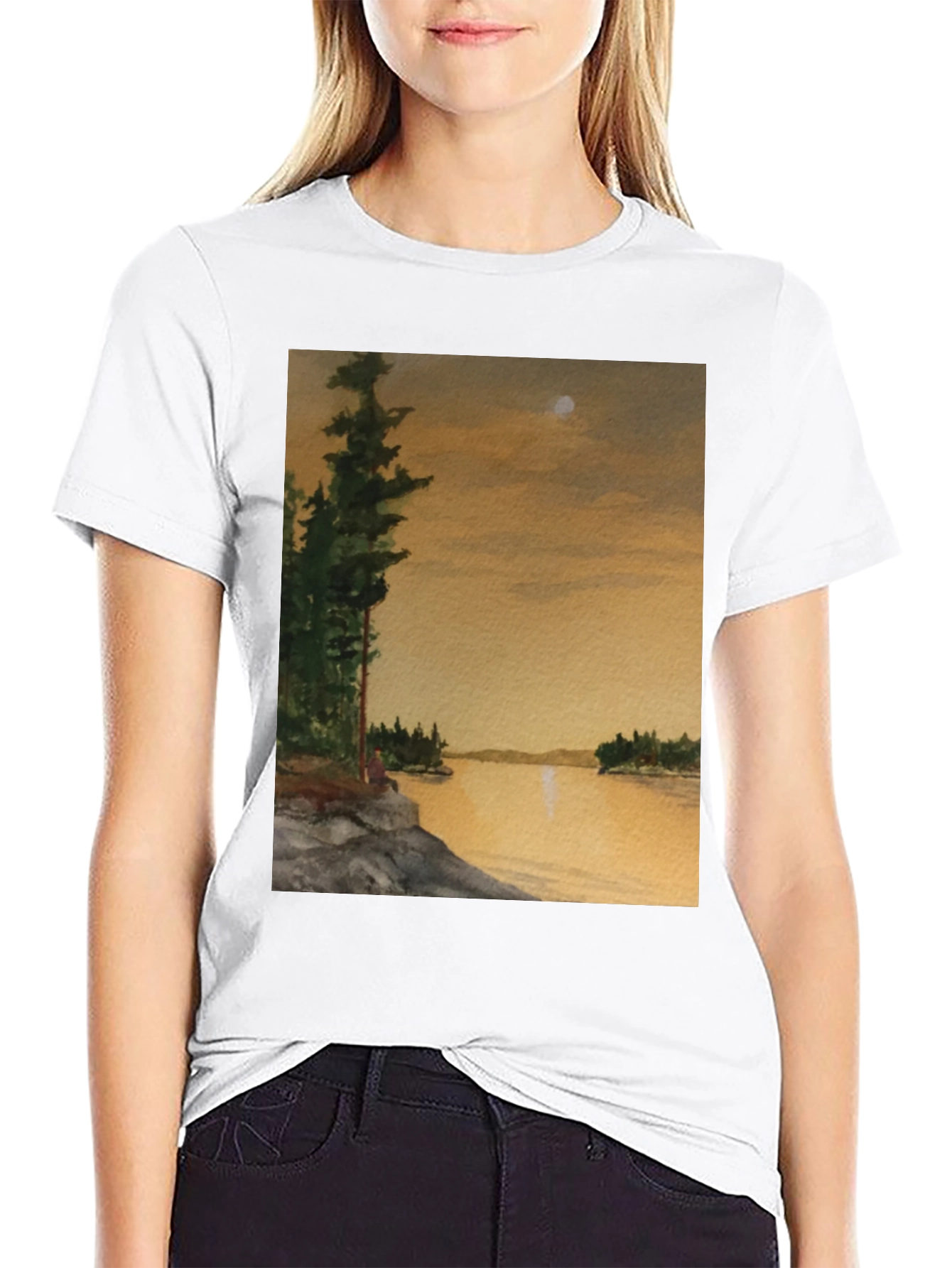 Scenic Lake View T-Shirt