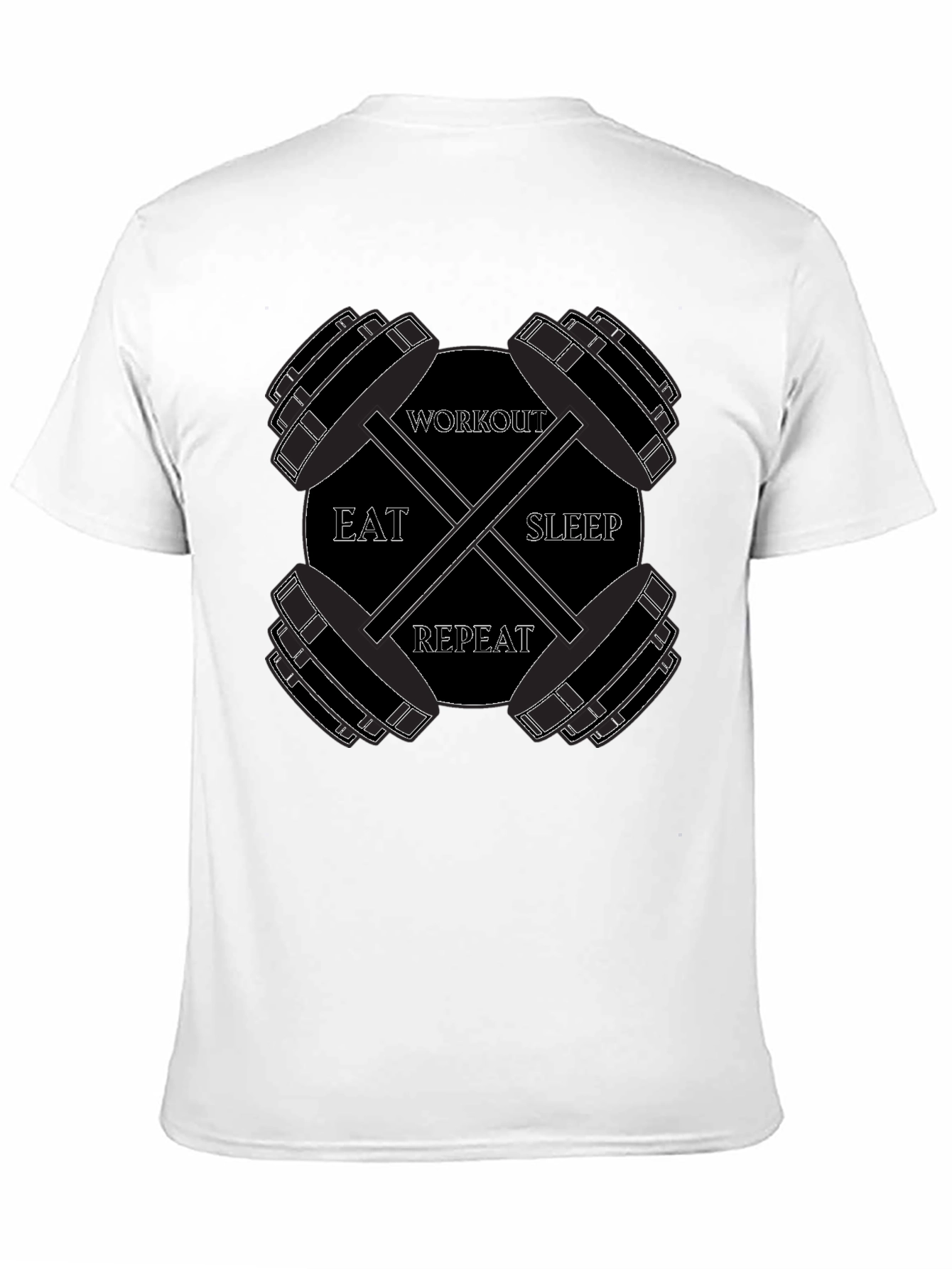 Eat Sleep Workout Repeat Gym T-Shirt