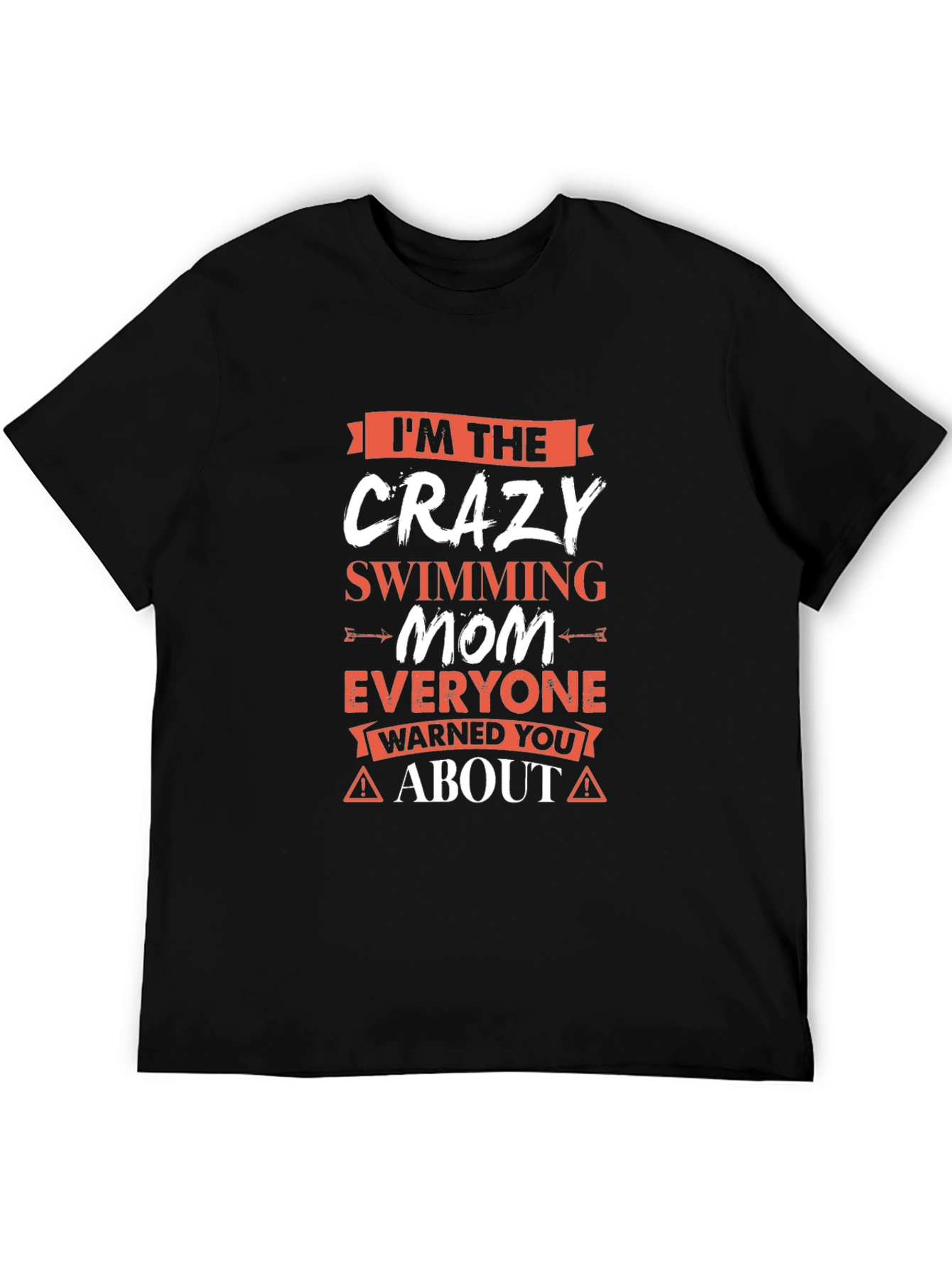 Crazy Swimming Mom Graphic T-Shirt