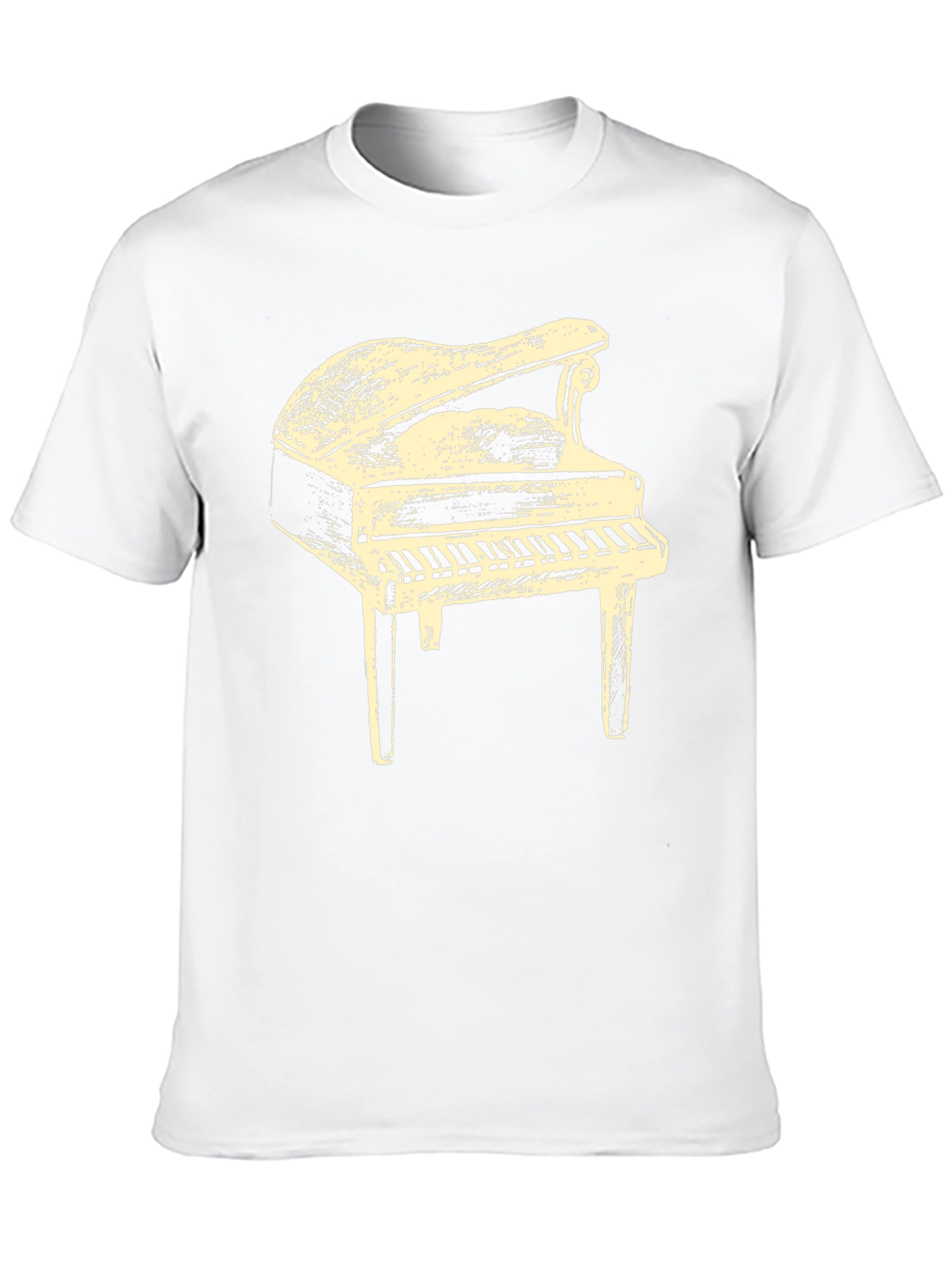 Piano Graphic T-Shirt - Musical Instrument Tee