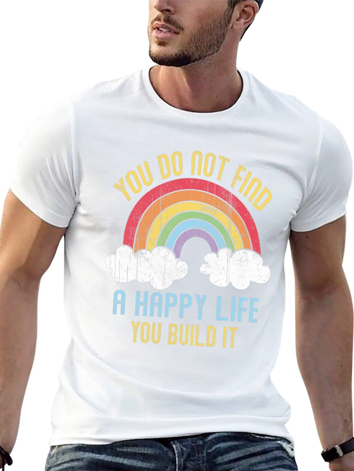 You Build It Rainbow Graphic T-Shirt