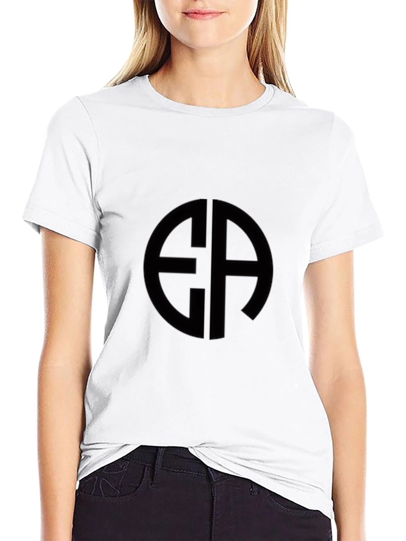 Stylish Black T-Shirt with Unique Circle Design