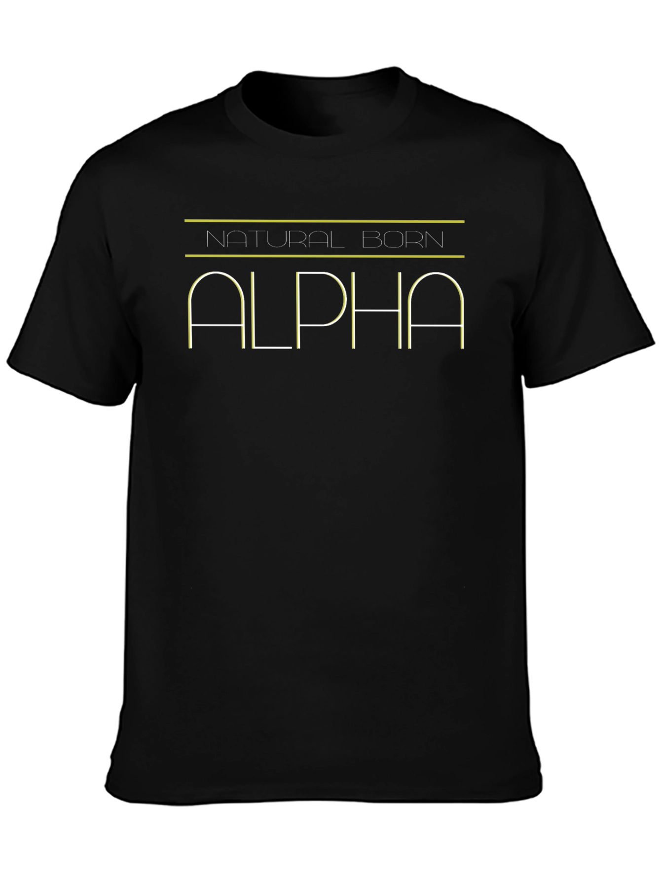 Natural Born Alpha Black T-Shirt
