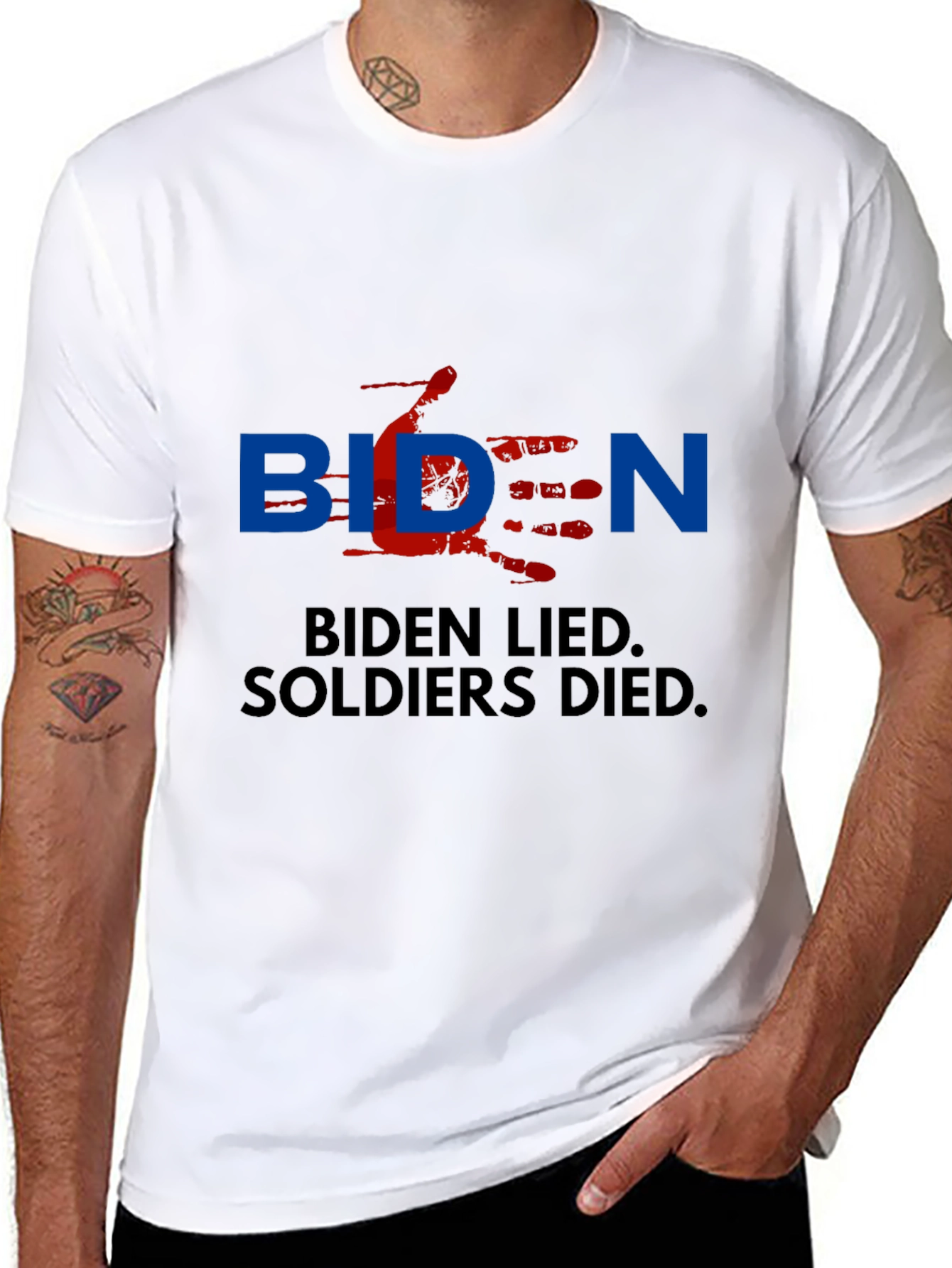 Biden Lied Soldiers Died T-Shirt