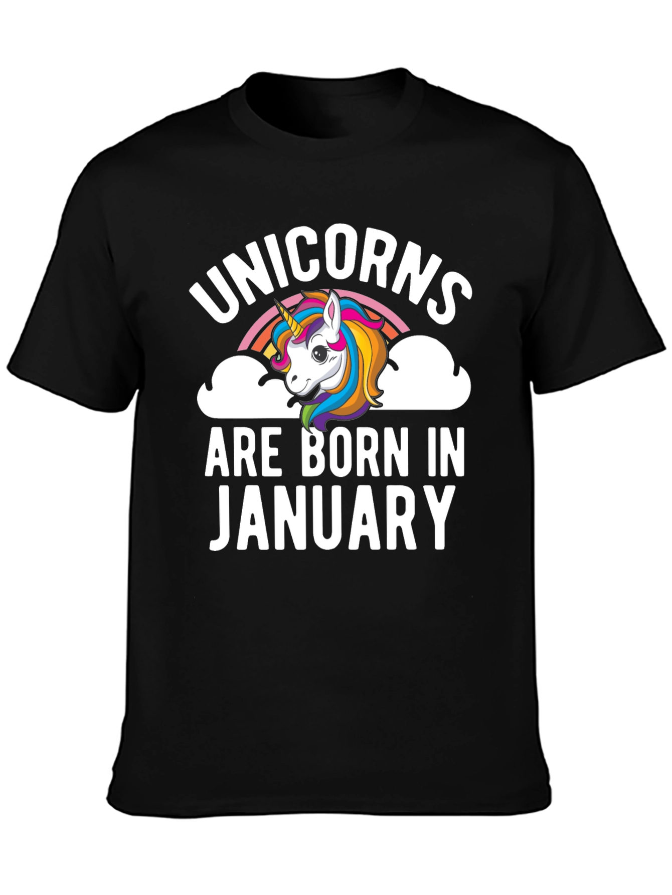 Unicorns Born in January T-Shirt