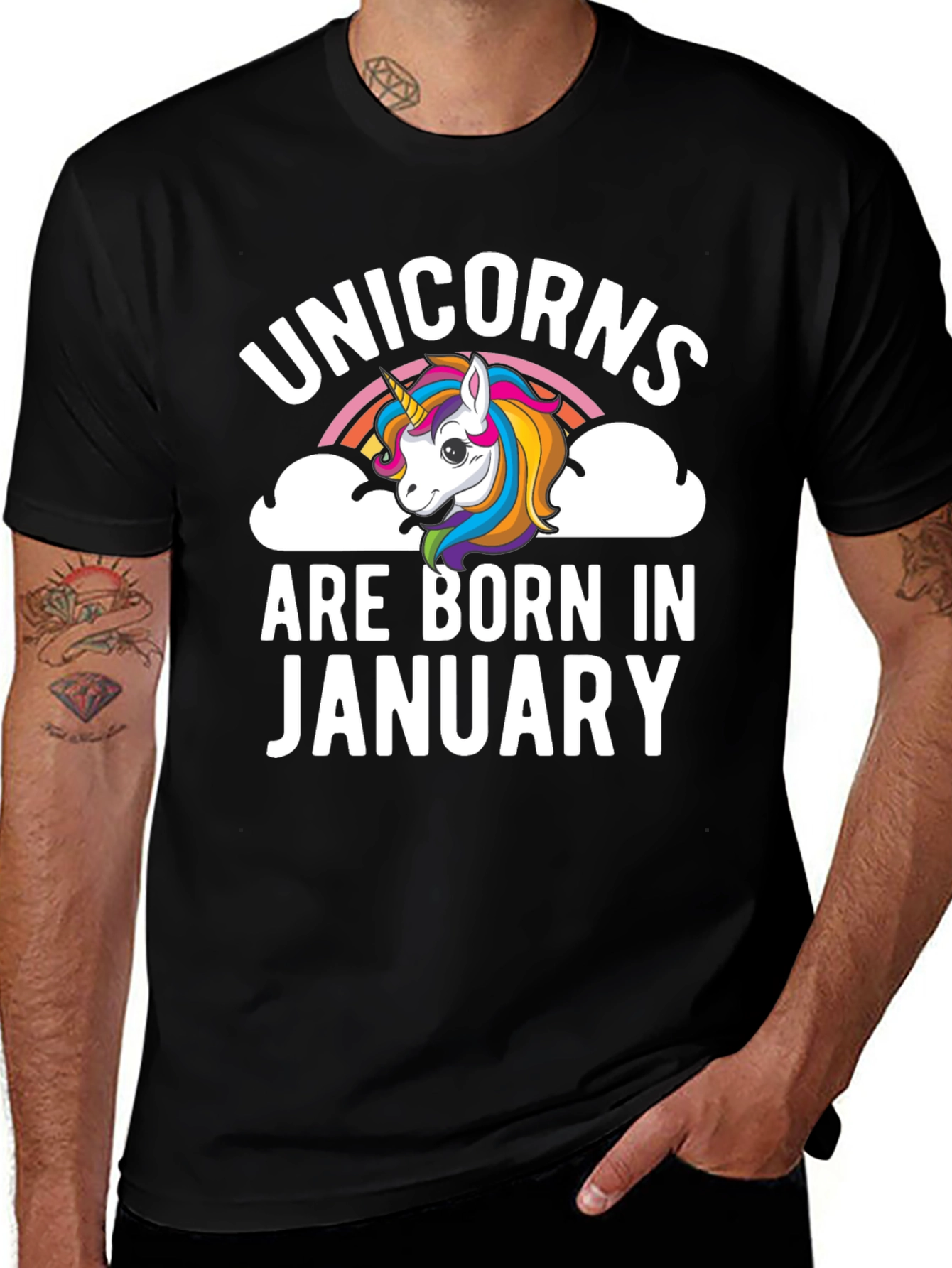 Unicorns Born in January T-Shirt
