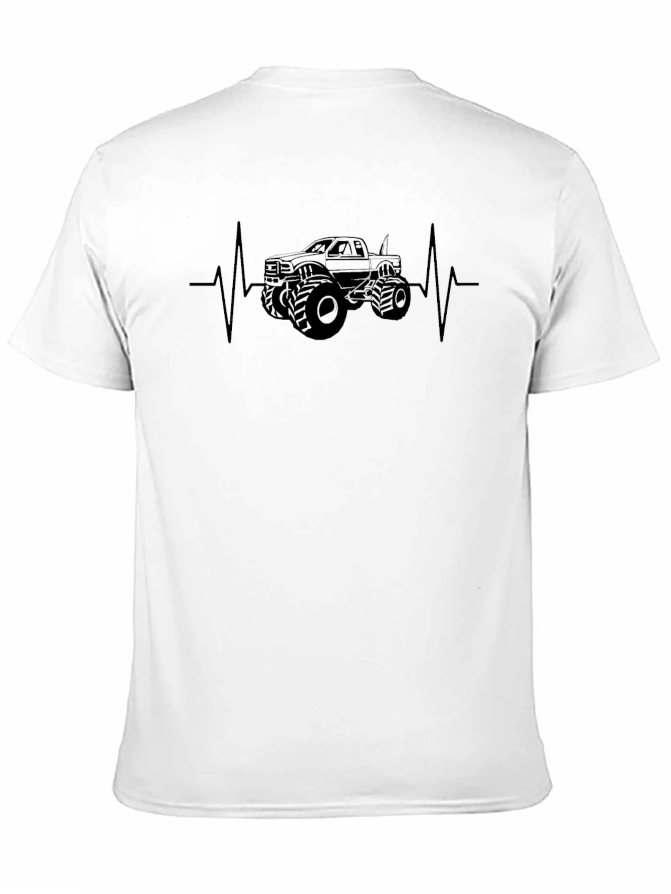 Monster Truck Heartbeat Graphic Tee