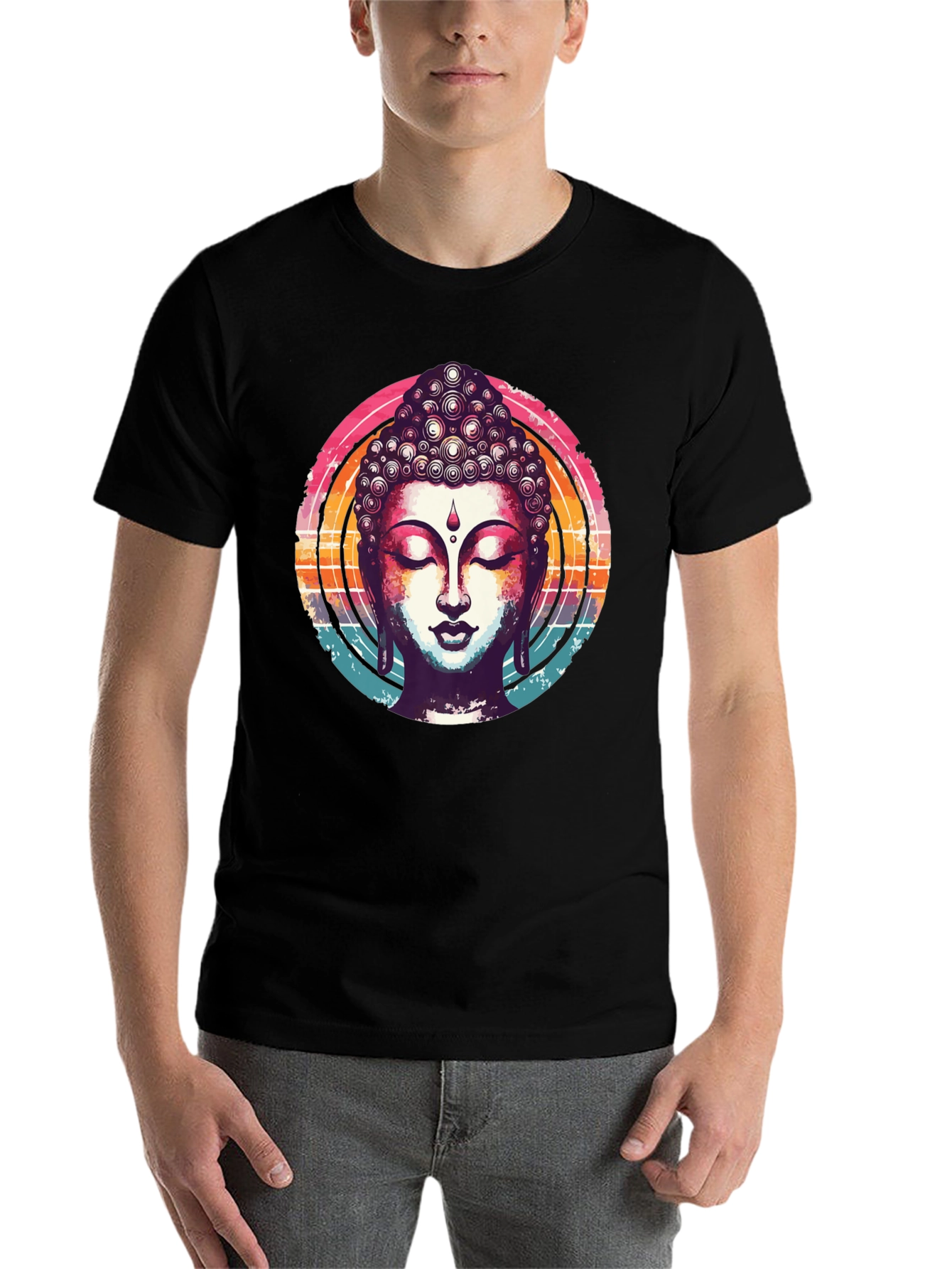 Buddha Graphic T-Shirt - Spiritual Zen Design