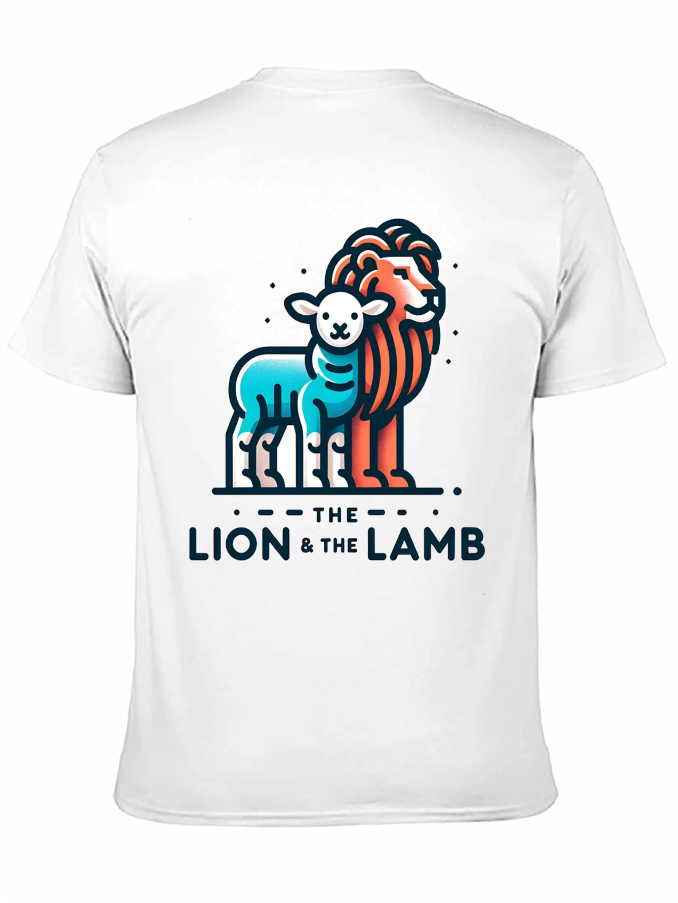 The Lion and the Lamb Graphic Tee - Black