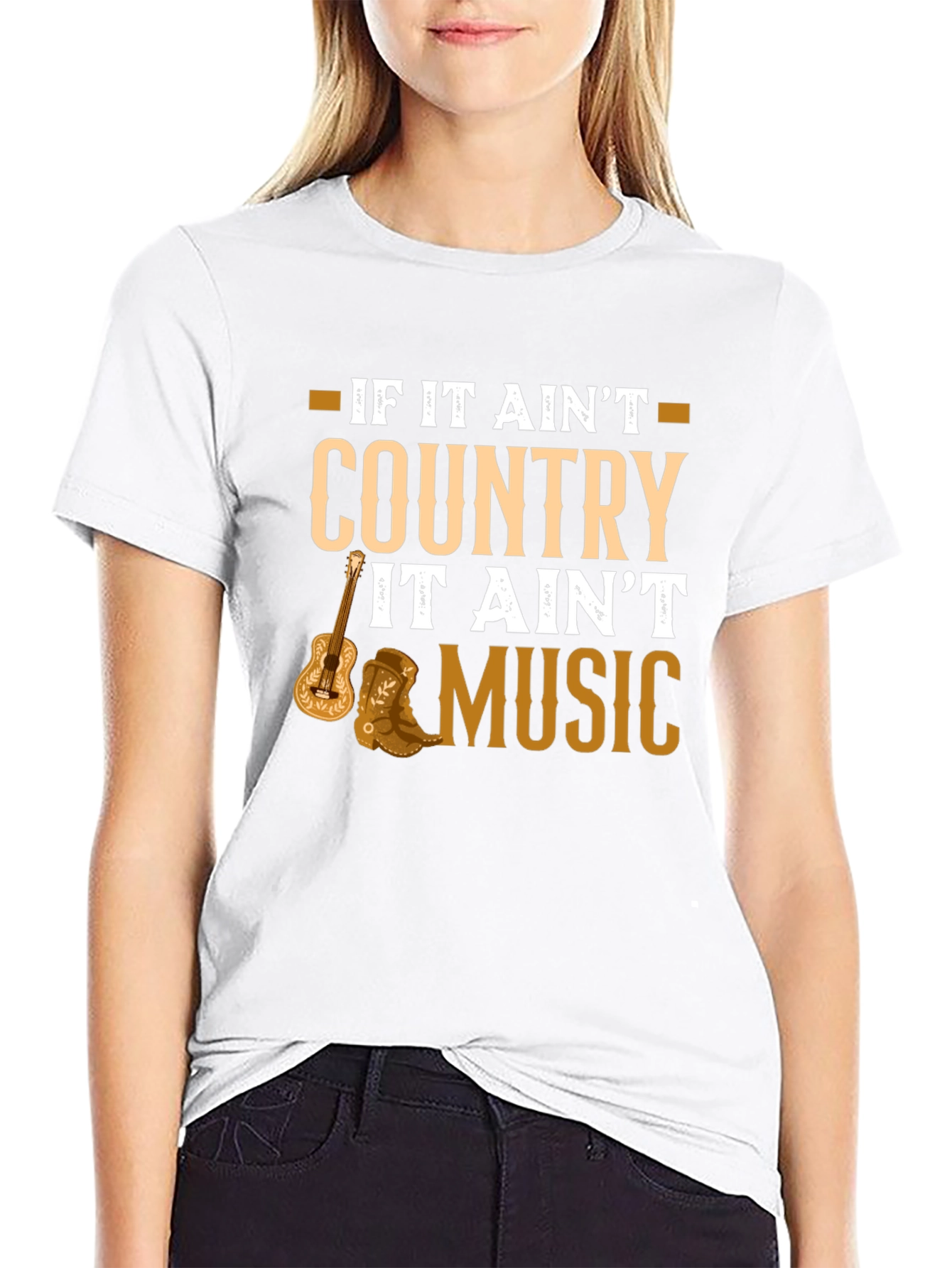 Country Music T-Shirt - Black Graphic Tee
