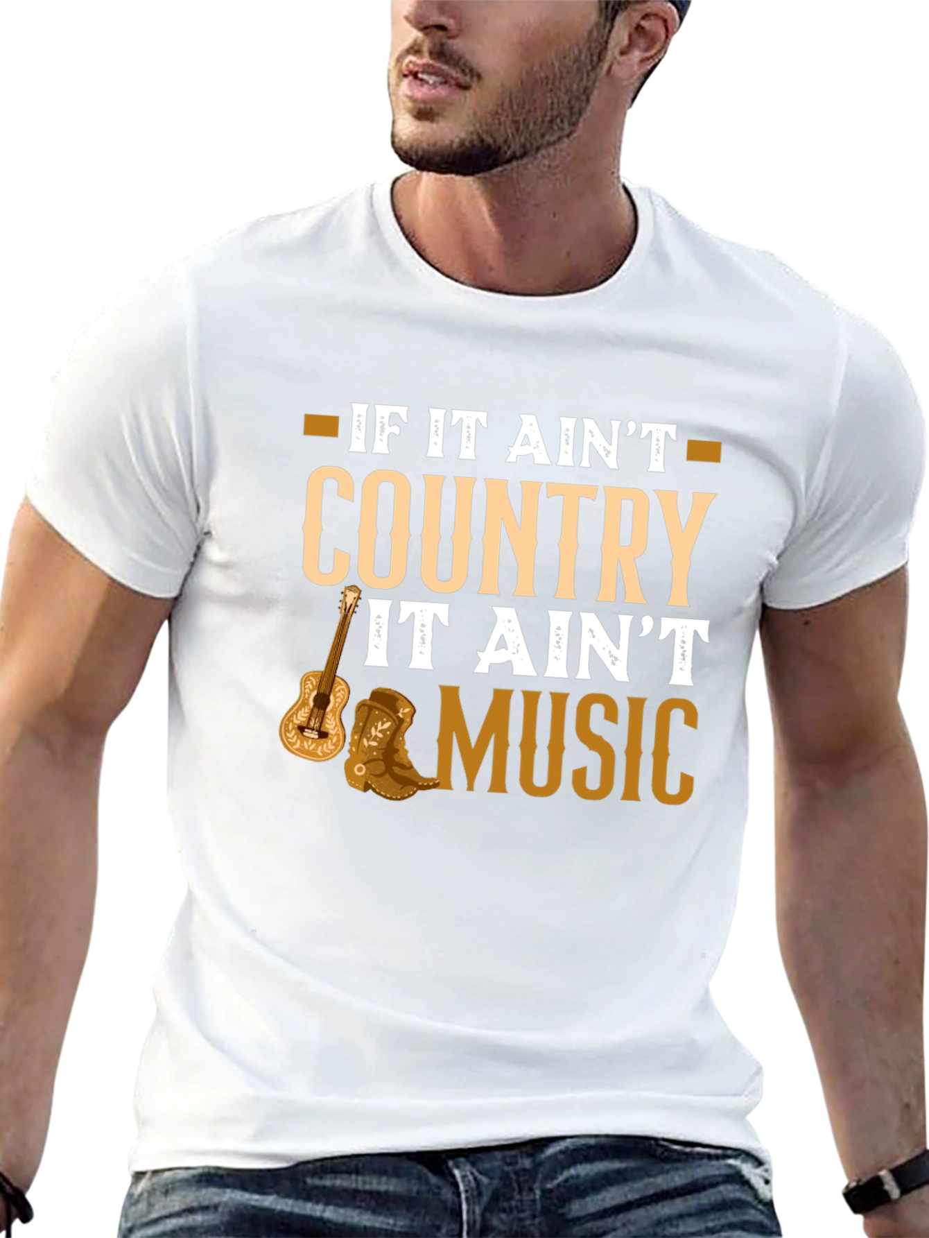 Country Music T-Shirt - Black Graphic Tee
