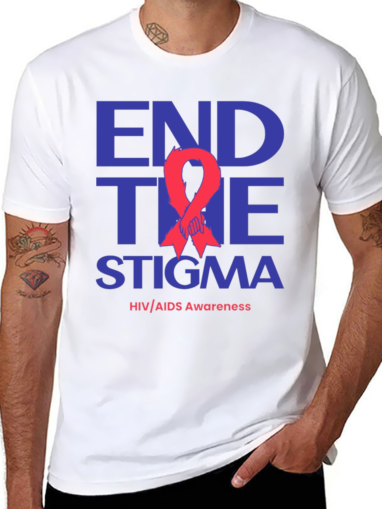 End The Stigma HIV/AIDS Awareness T-Shirt