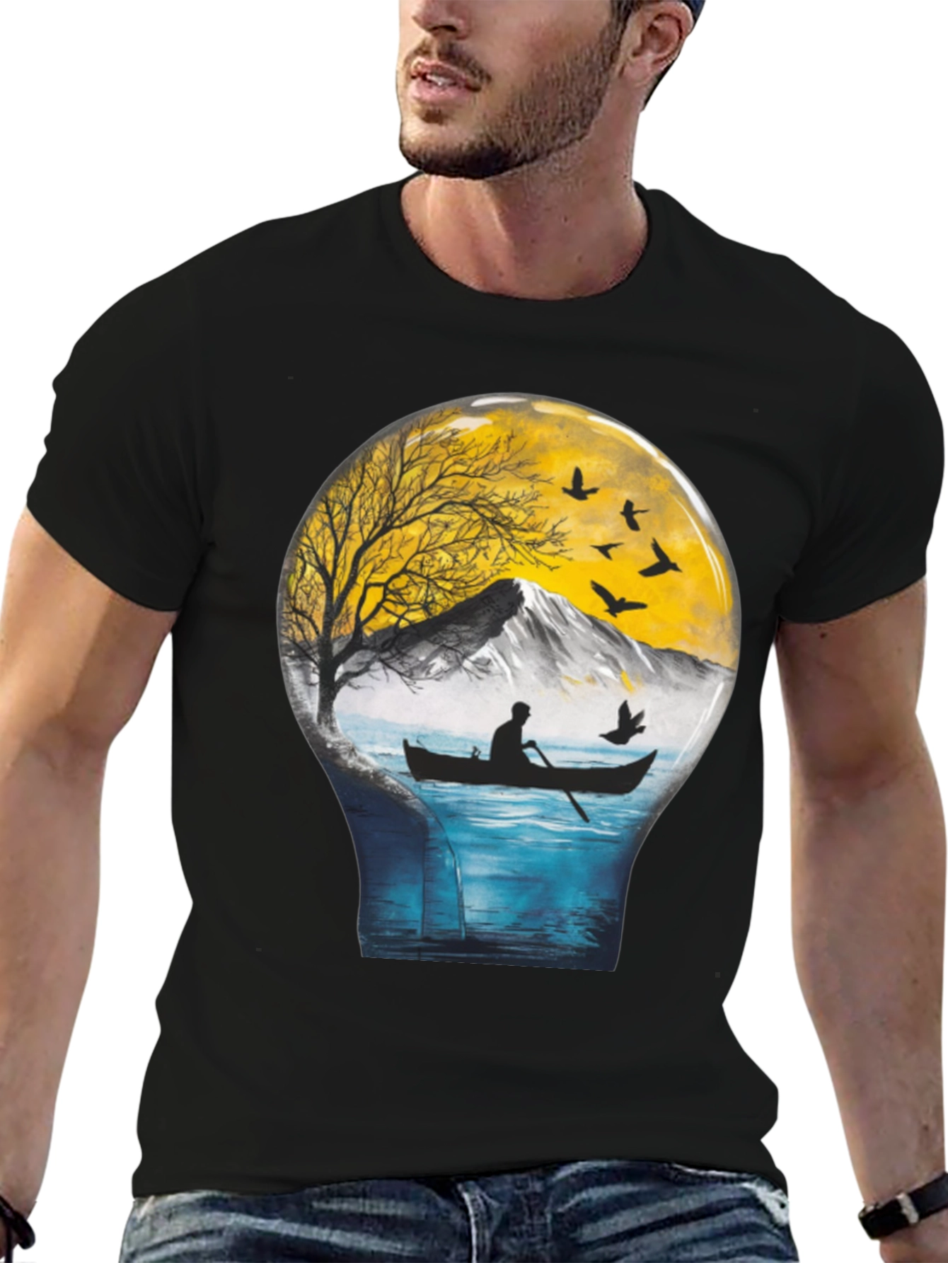 Natures Light T-Shirt - Mountain Lake Scene