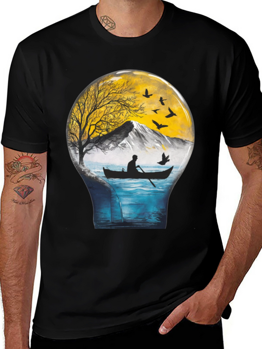 Natures Light T-Shirt - Mountain Lake Scene