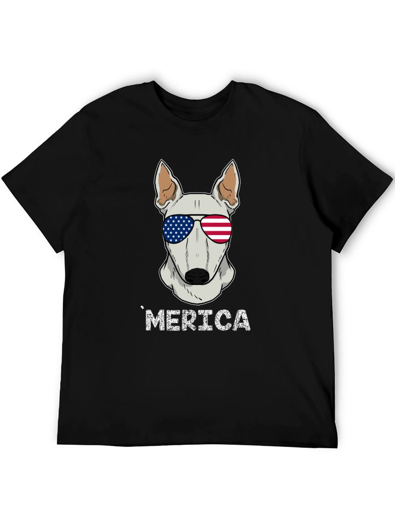 Patriotic Dog T-Shirt - Merica Bull Terrier Tee
