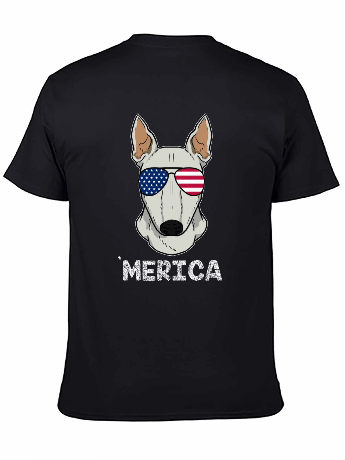 Patriotic Dog T-Shirt - Merica Bull Terrier Tee