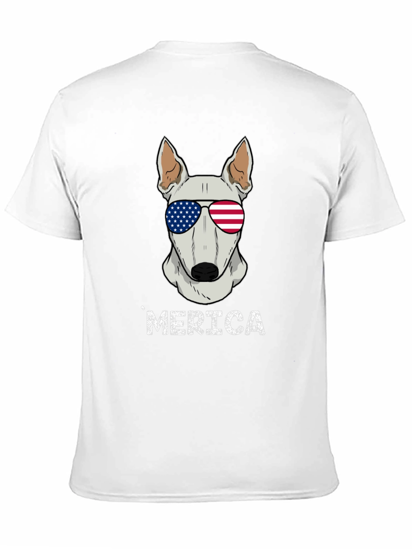 Patriotic Dog T-Shirt - Merica Bull Terrier Tee