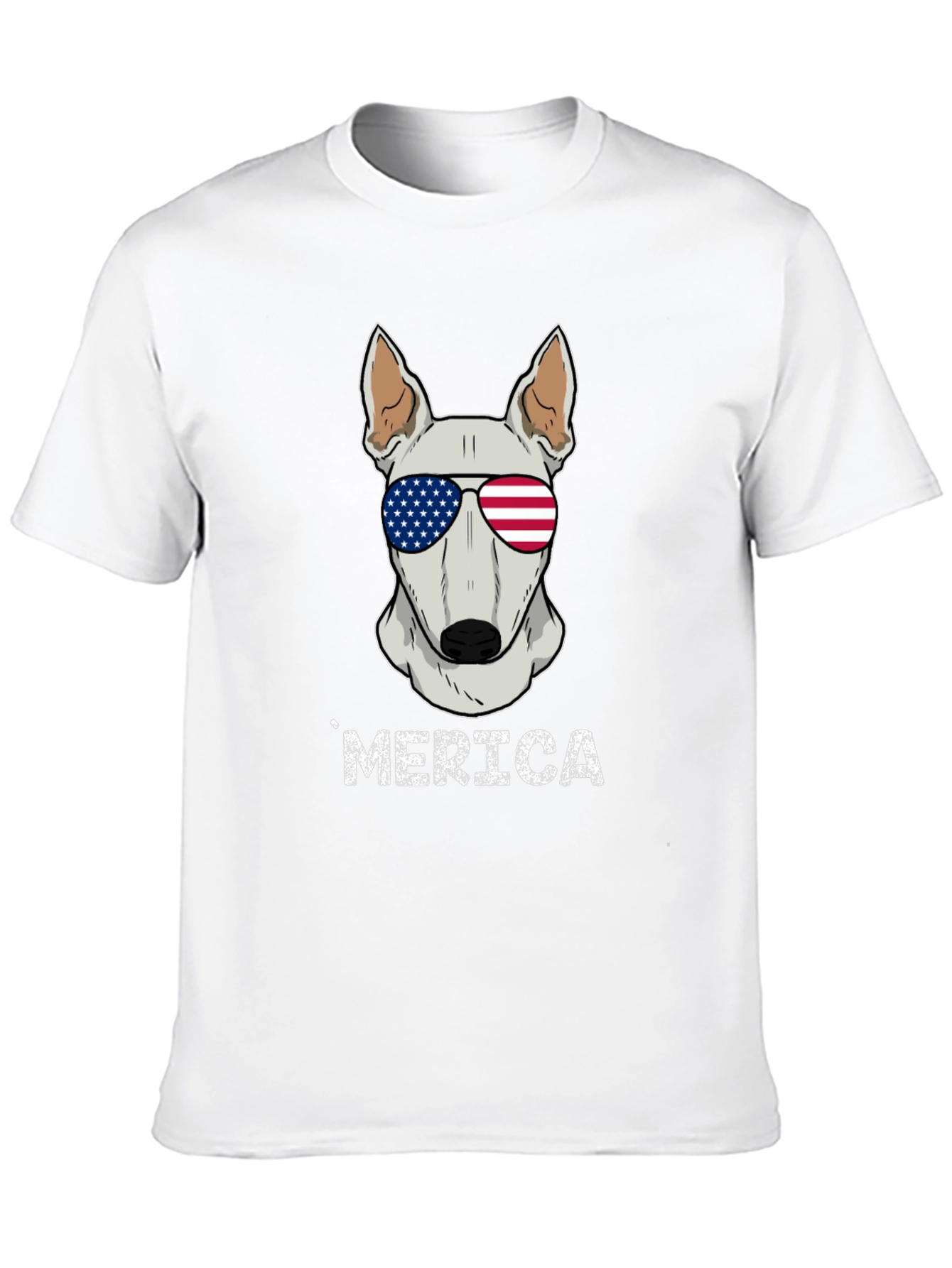 Patriotic Dog T-Shirt - Merica Bull Terrier Tee