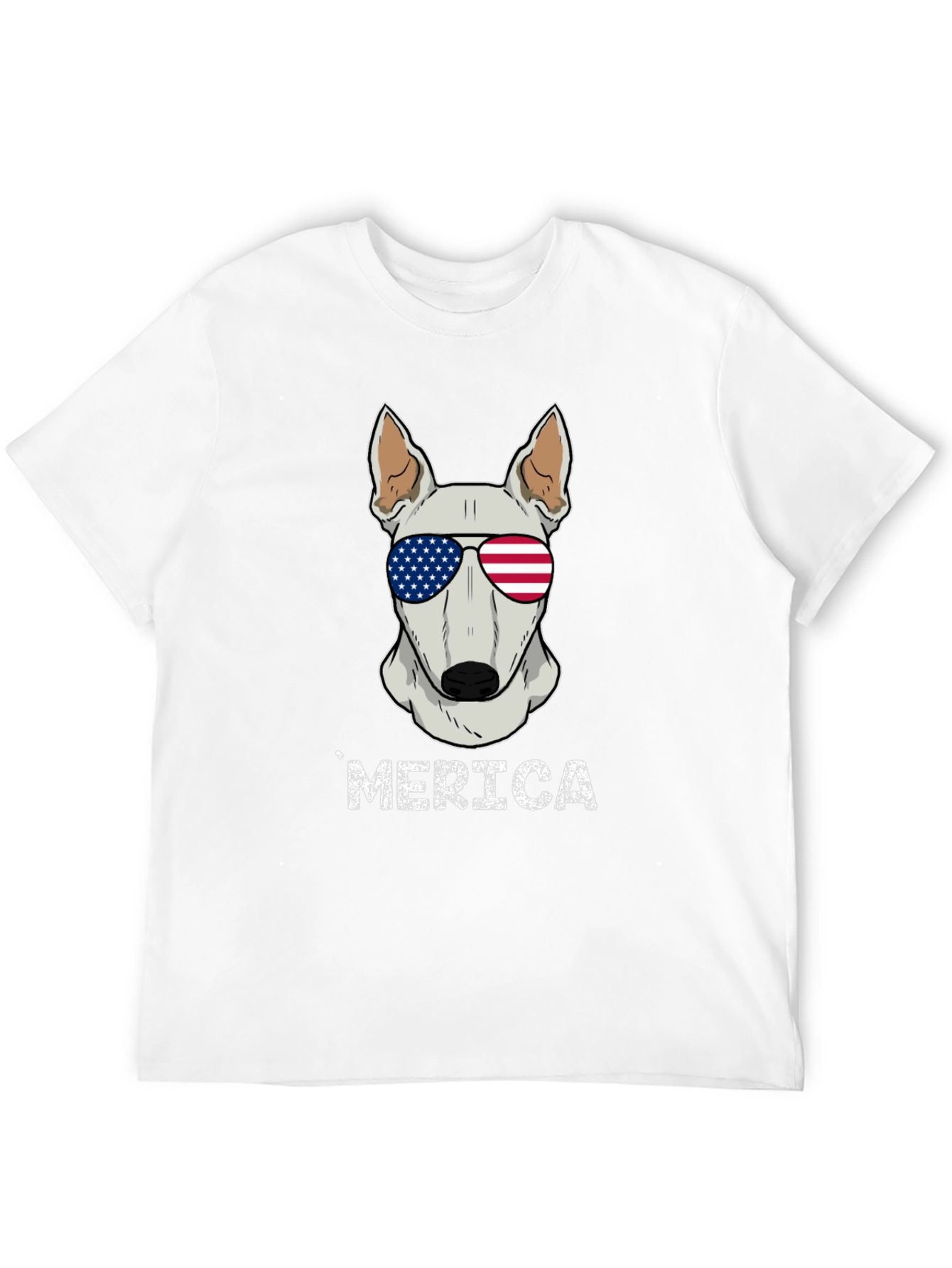 Patriotic Dog T-Shirt - Merica Bull Terrier Tee