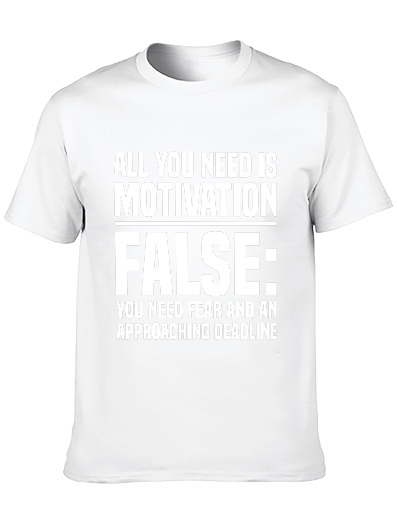 Motivation is False Graphic Tee - Black
