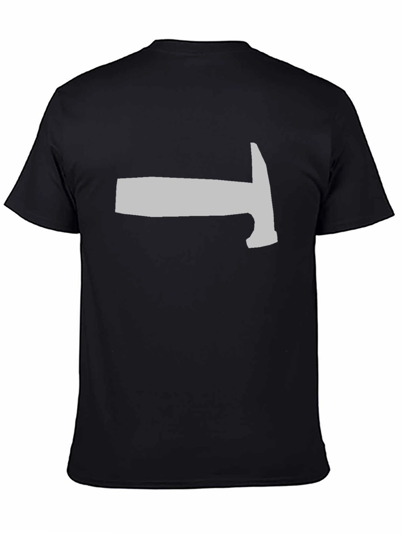 Hammer Graphic Tee - Black Casual Crewneck T-Shirt