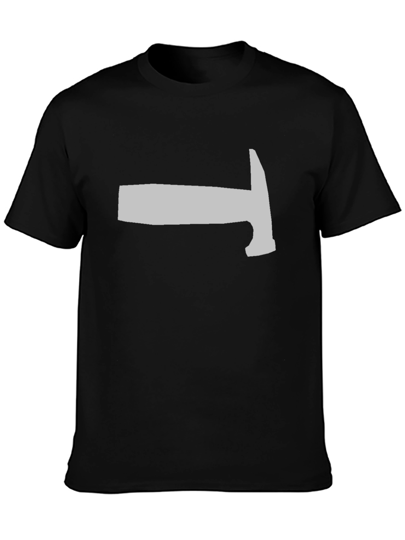 Hammer Graphic Tee - Black Casual Crewneck T-Shirt
