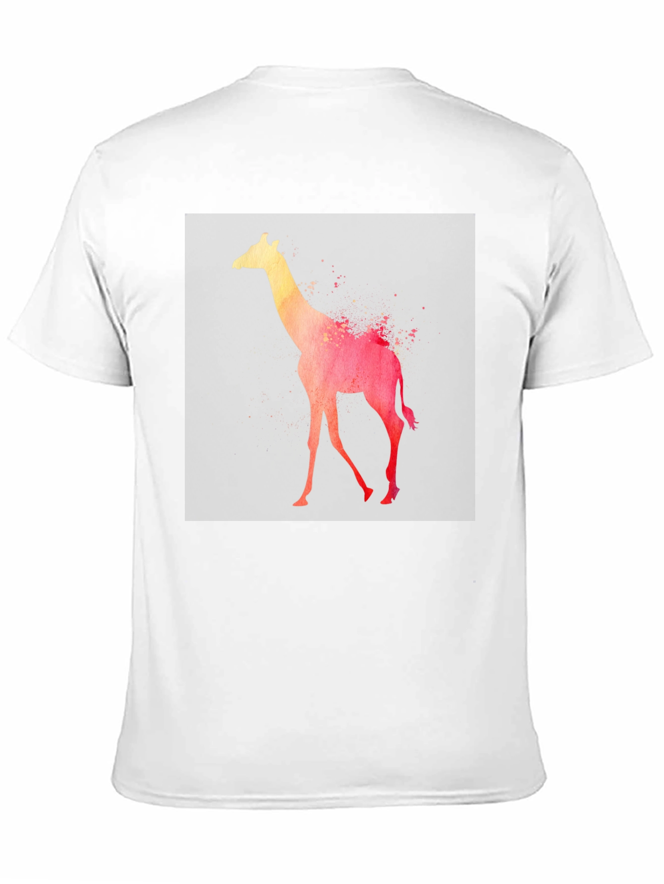 Watercolor Giraffe Graphic T-Shirt