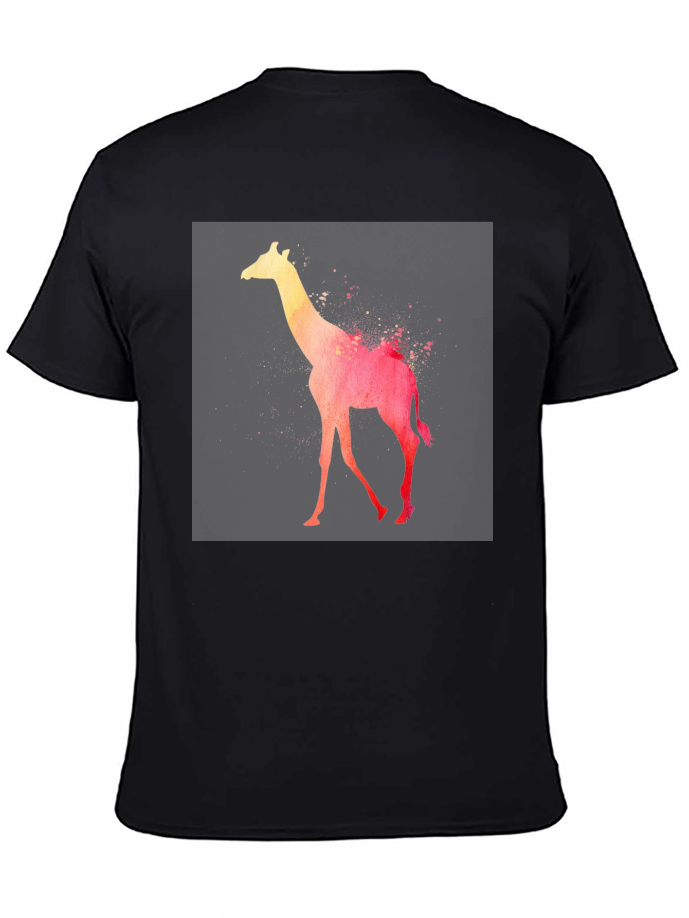 Watercolor Giraffe Graphic T-Shirt
