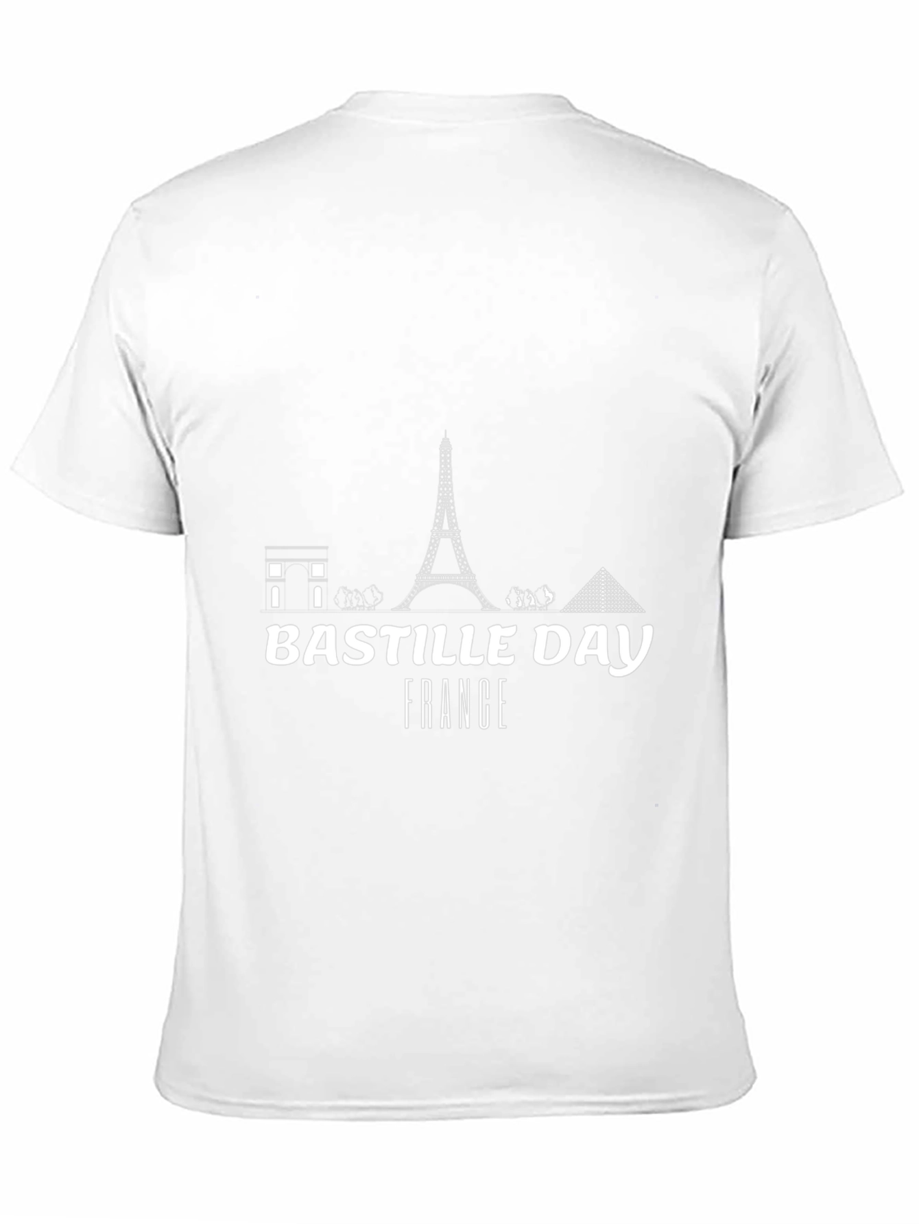 Bastille Day France Graphic Tee - Black T-Shirt