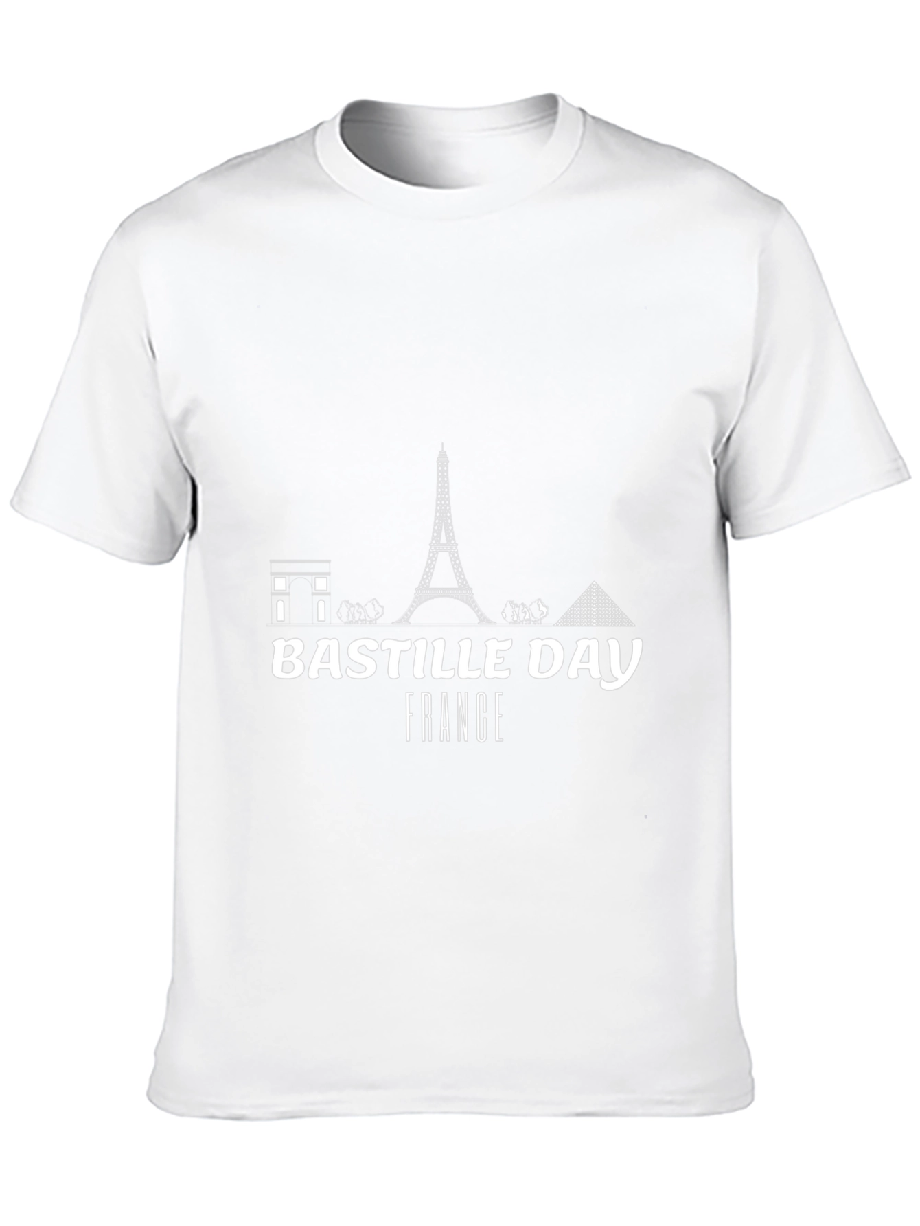 Bastille Day France Graphic Tee - Black T-Shirt