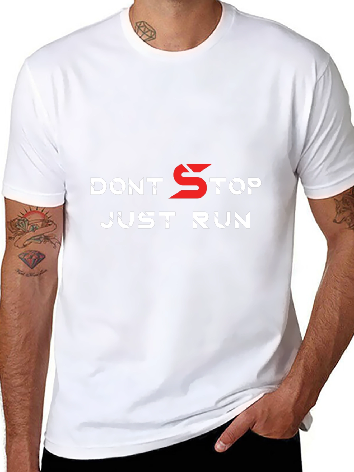 Dont Stop Just Run T-Shirt - Motivation
