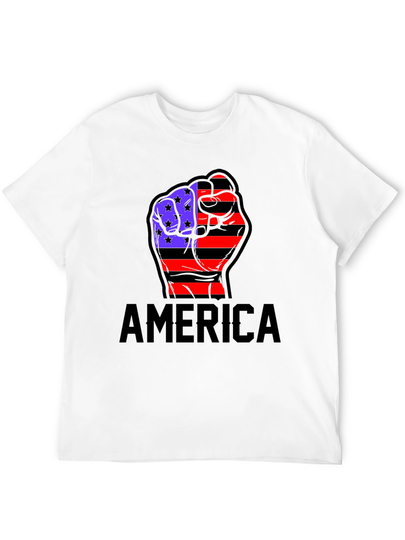American Flag Fist T-Shirt - Patriotic USA Pride