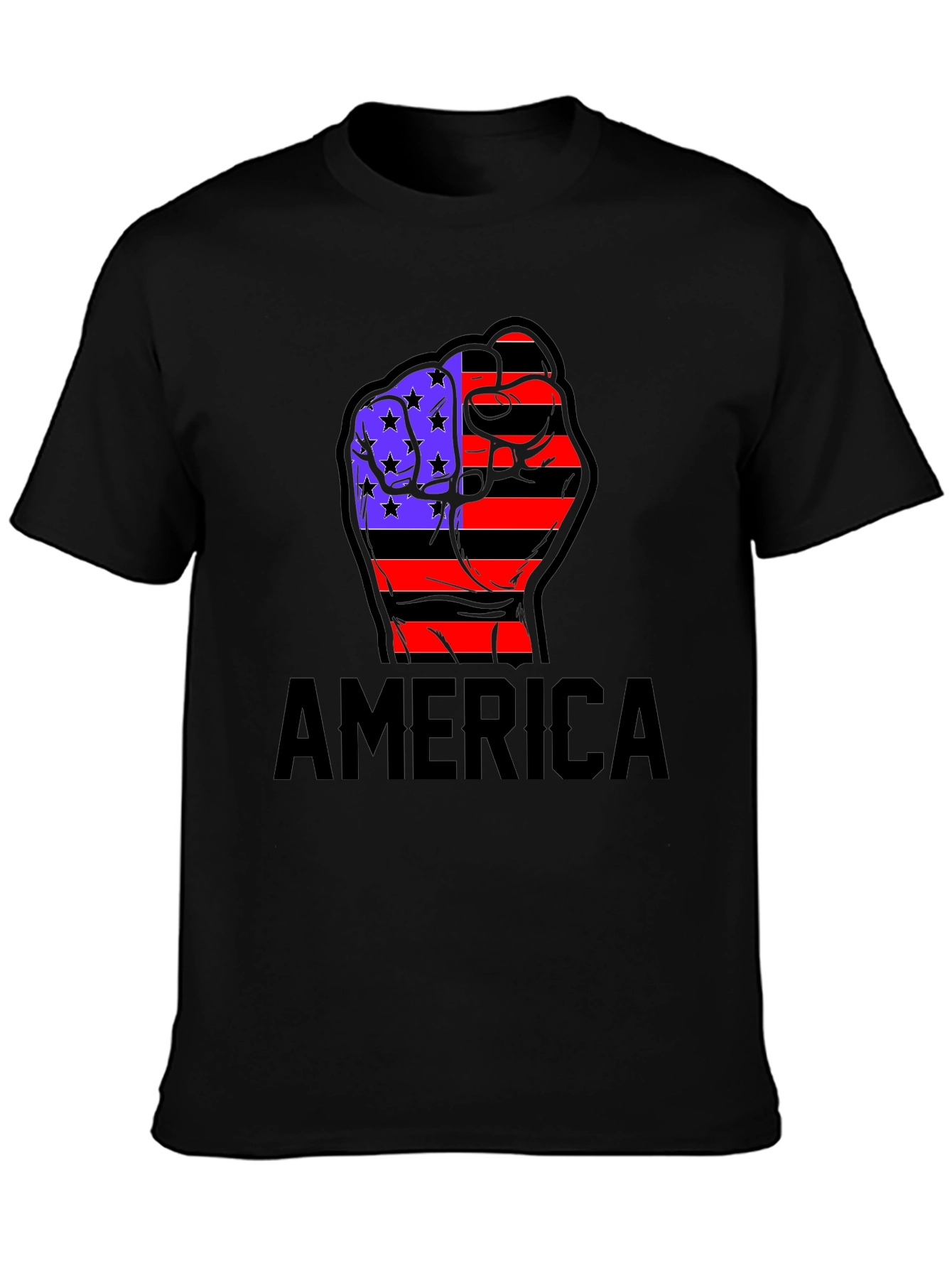 American Flag Fist T-Shirt - Patriotic USA Pride