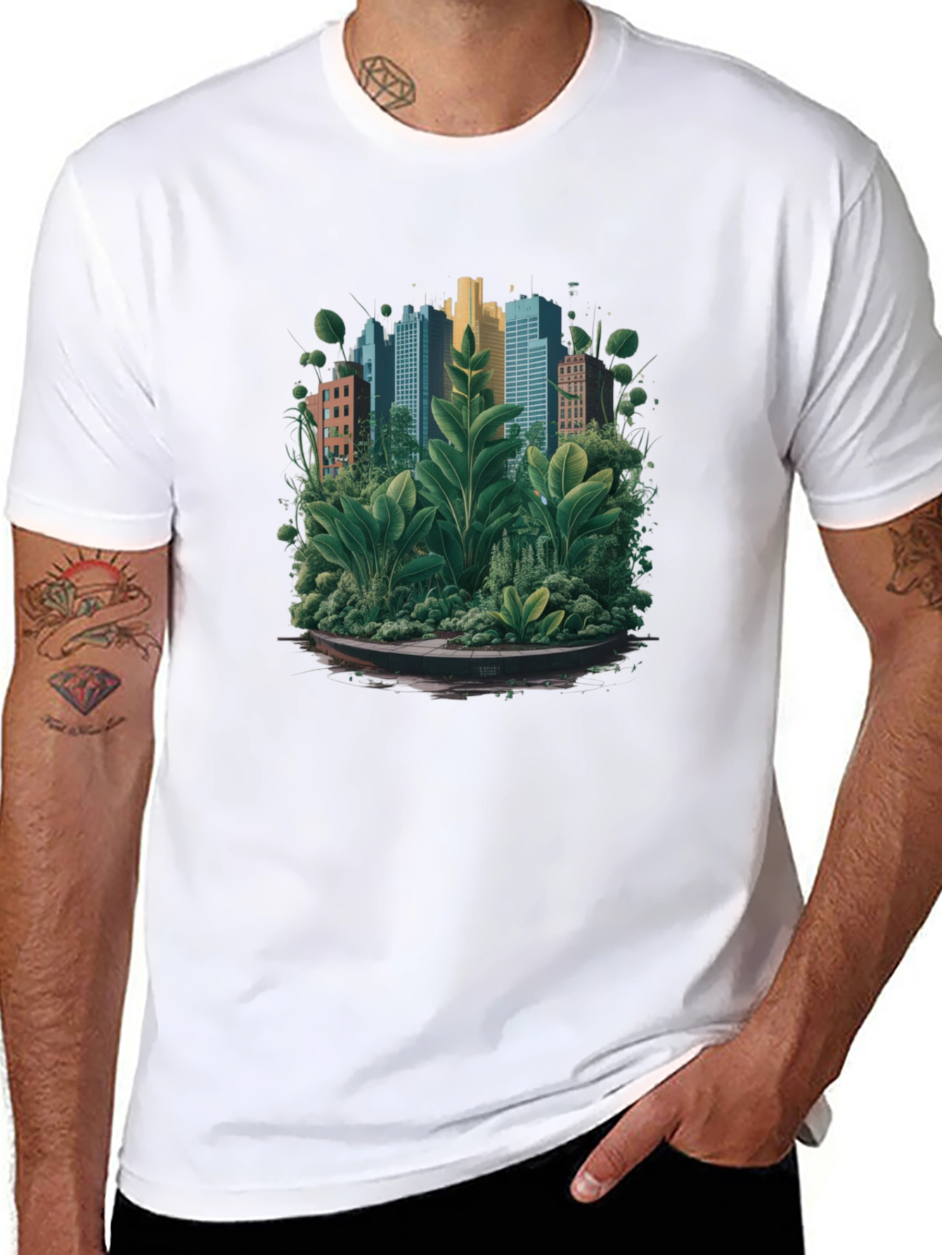 Urban Jungle T-Shirt - Eco-Friendly City Design