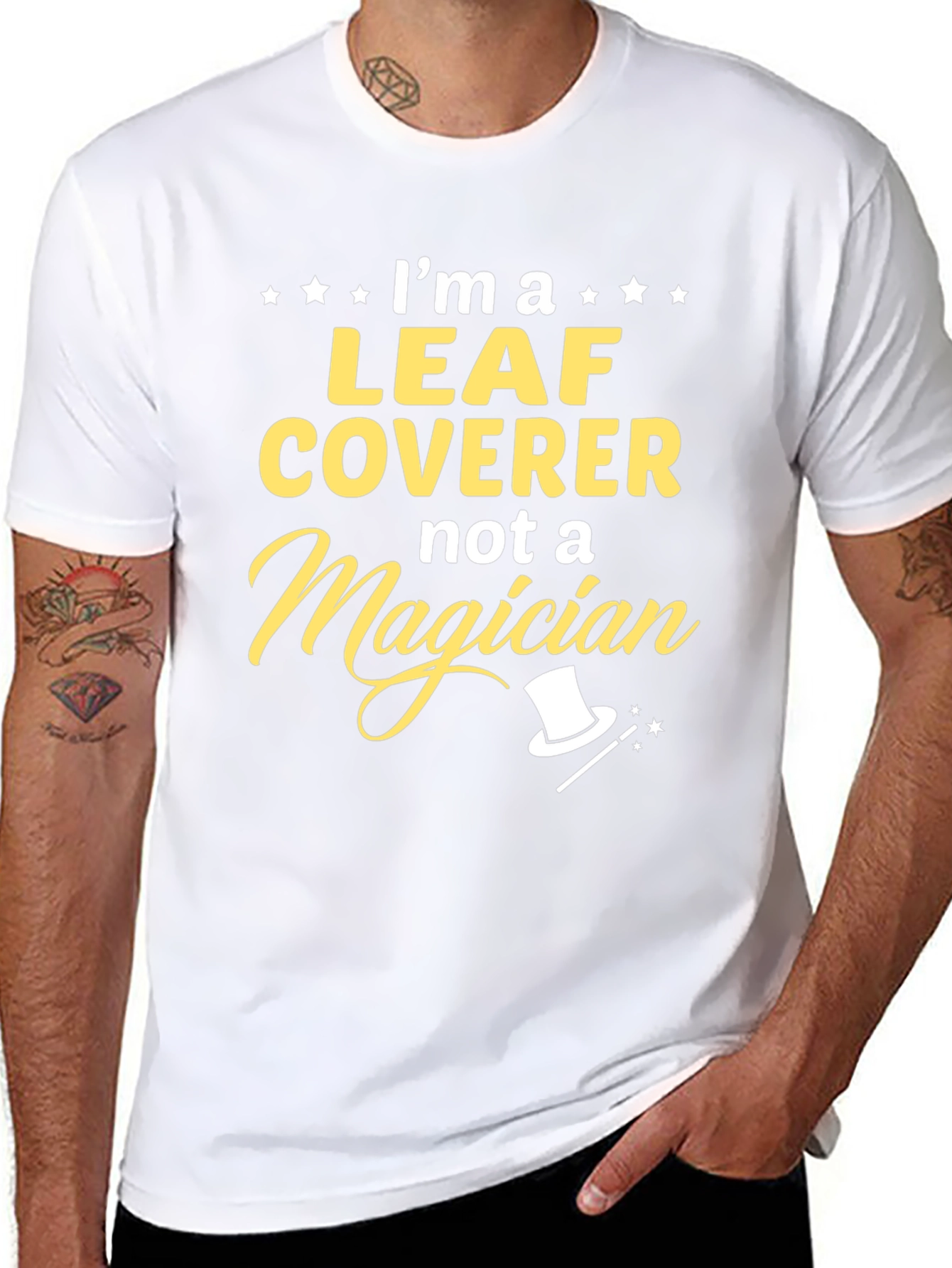 Leaf Coverer T-Shirt - Funny Landscaping Tee