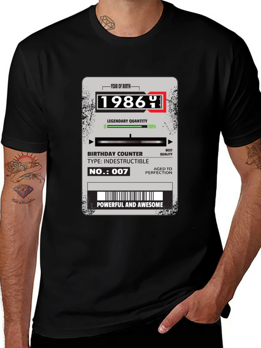 1986 Birthday T-Shirt: Powerful and Awesome!