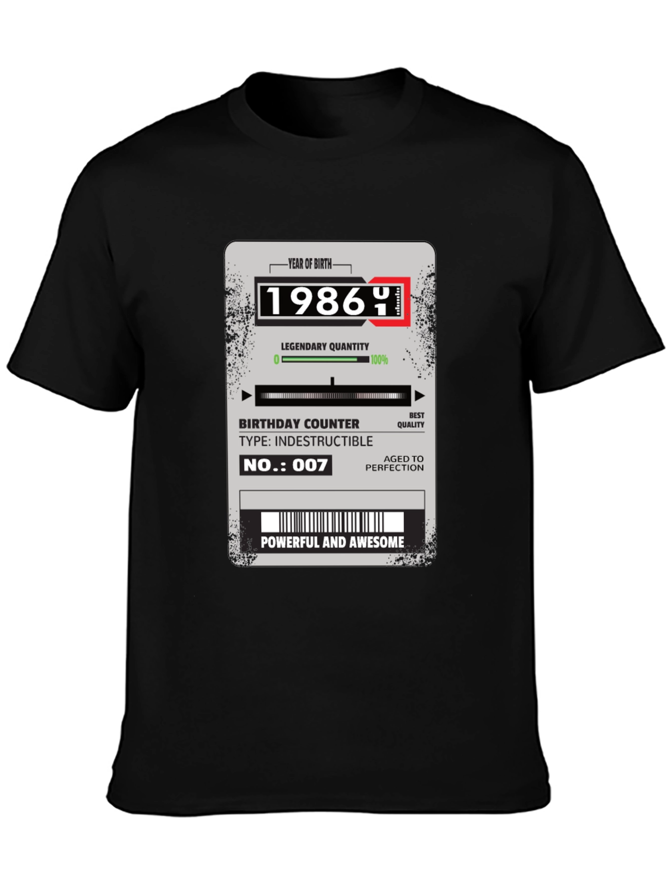 1986 Birthday T-Shirt: Powerful and Awesome!