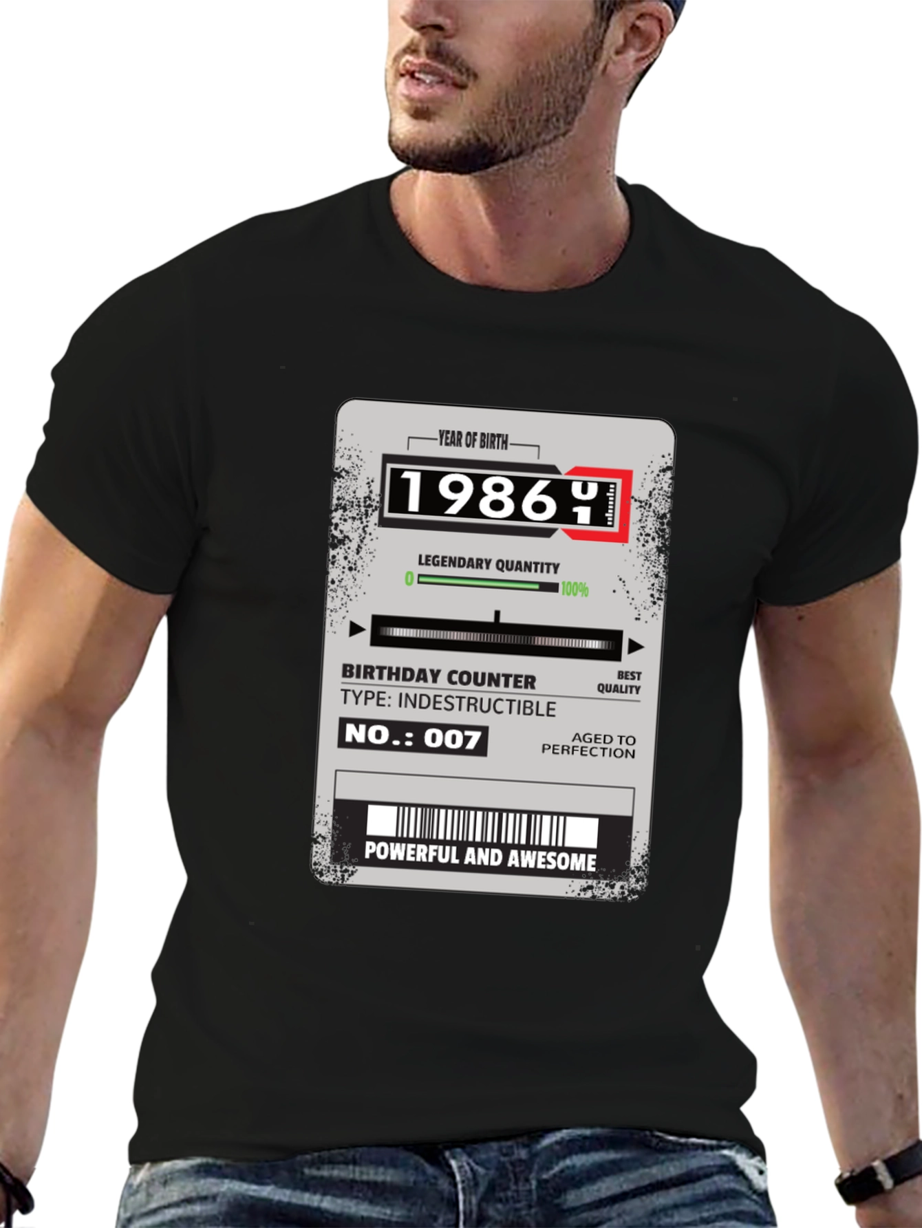 1986 Birthday T-Shirt: Powerful and Awesome!