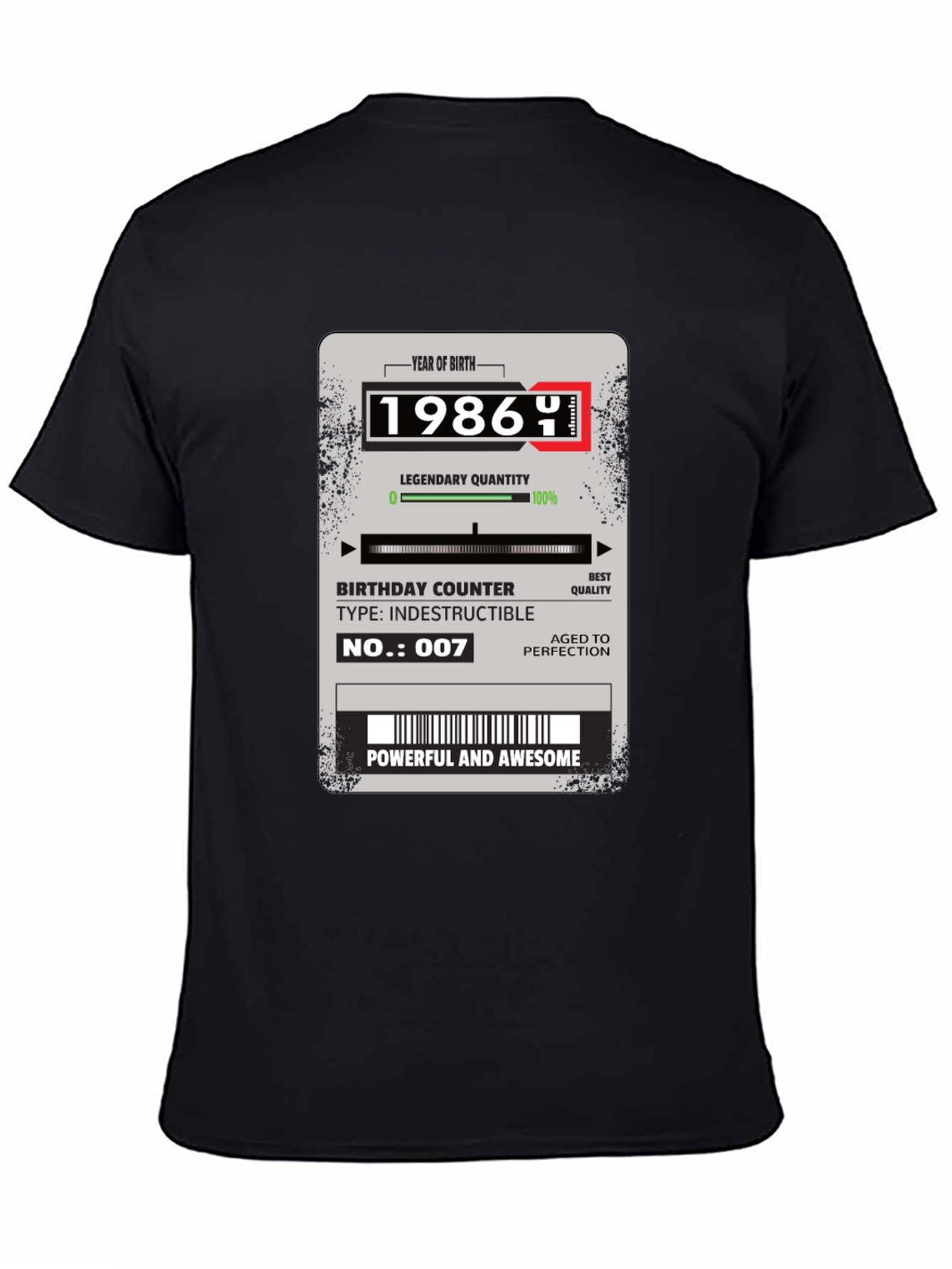 1986 Birthday T-Shirt: Powerful and Awesome!