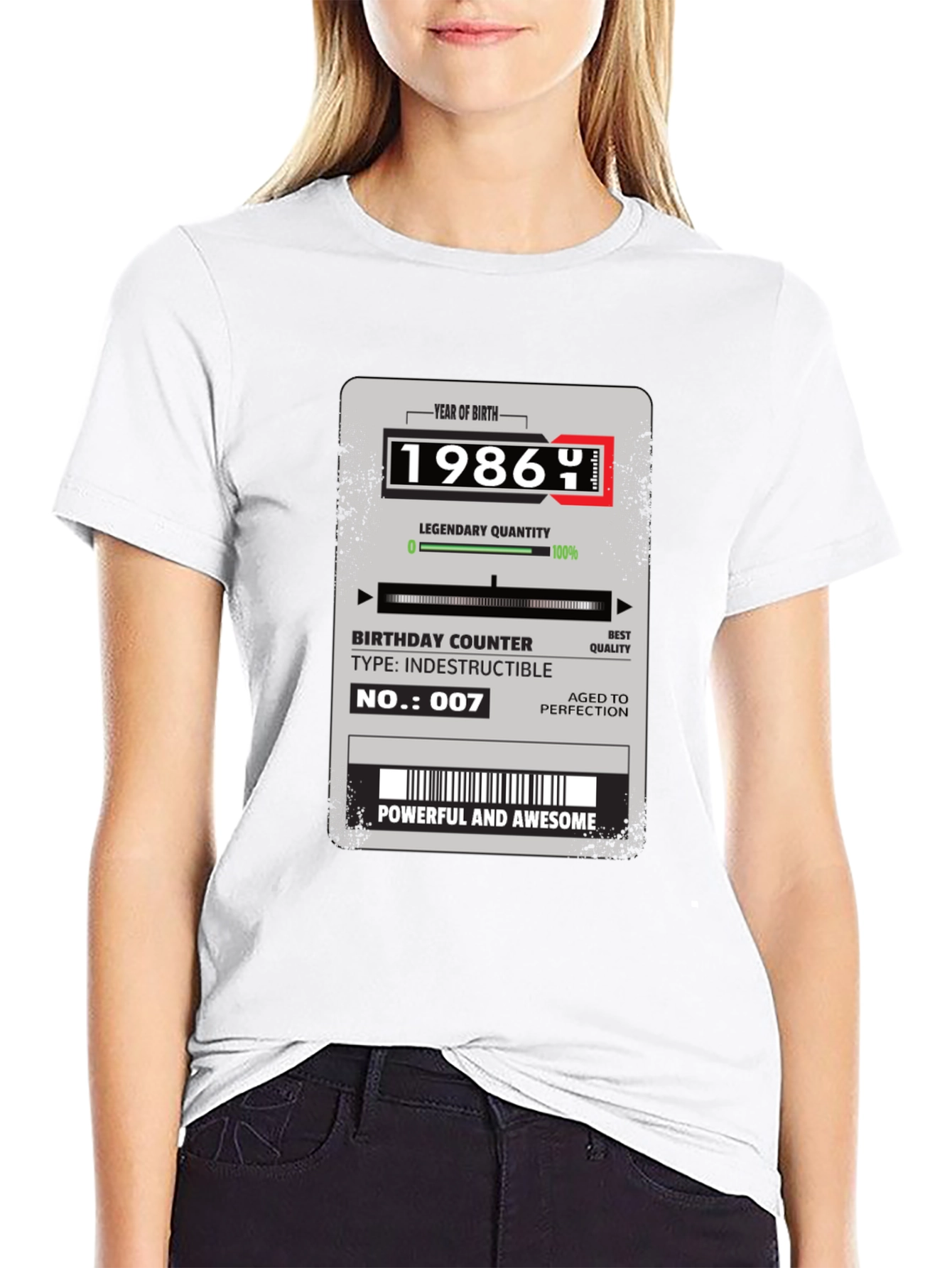 1986 Birthday T-Shirt: Powerful and Awesome!