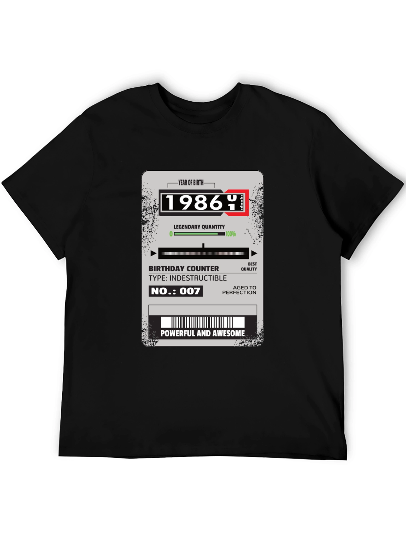 1986 Birthday T-Shirt: Powerful and Awesome!