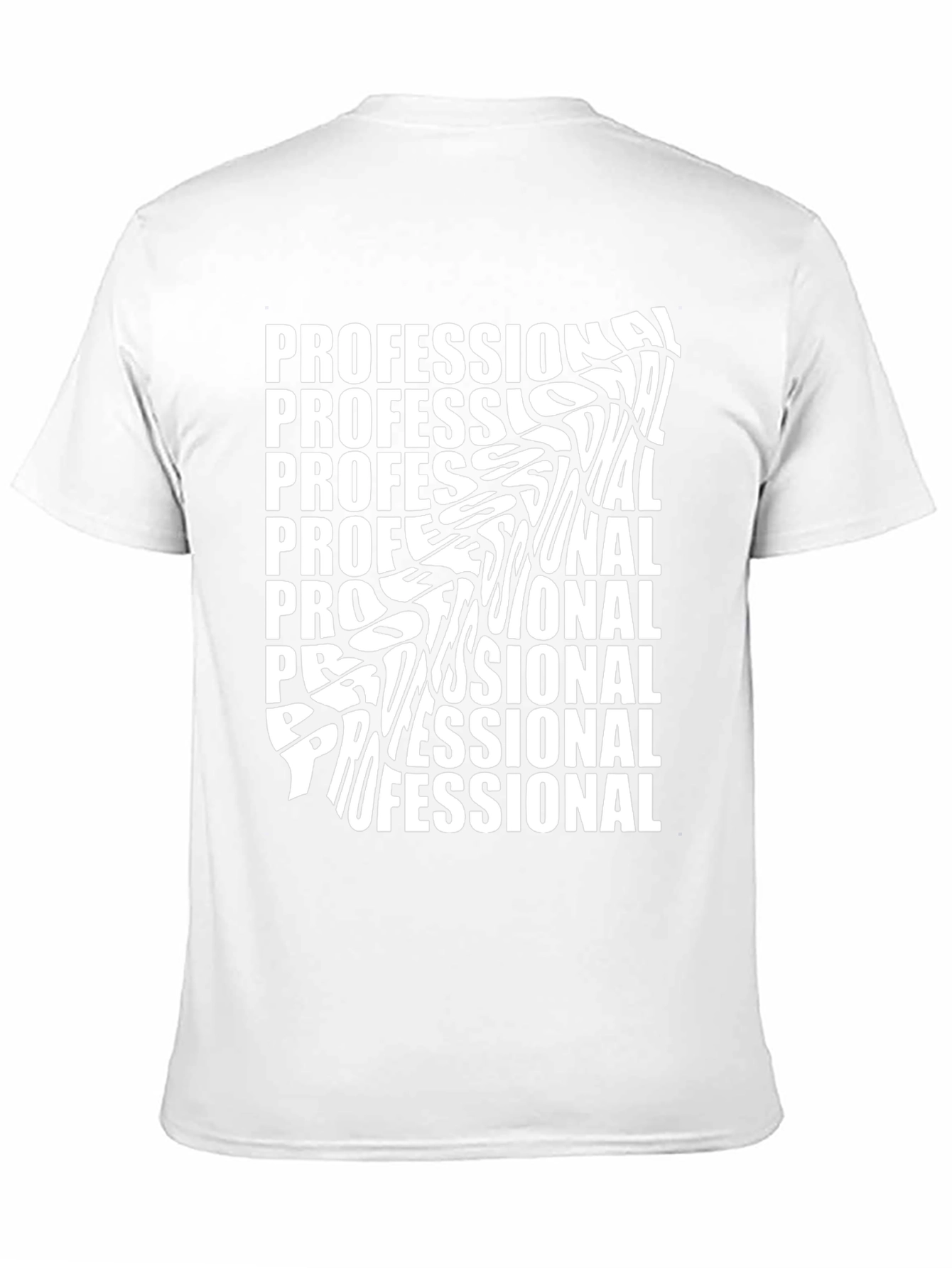 Professional Tee - Distorted Typography T-Shirt