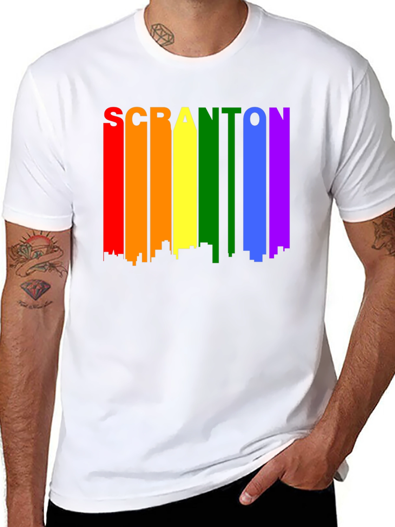 Scranton Rainbow Skyline T-Shirt